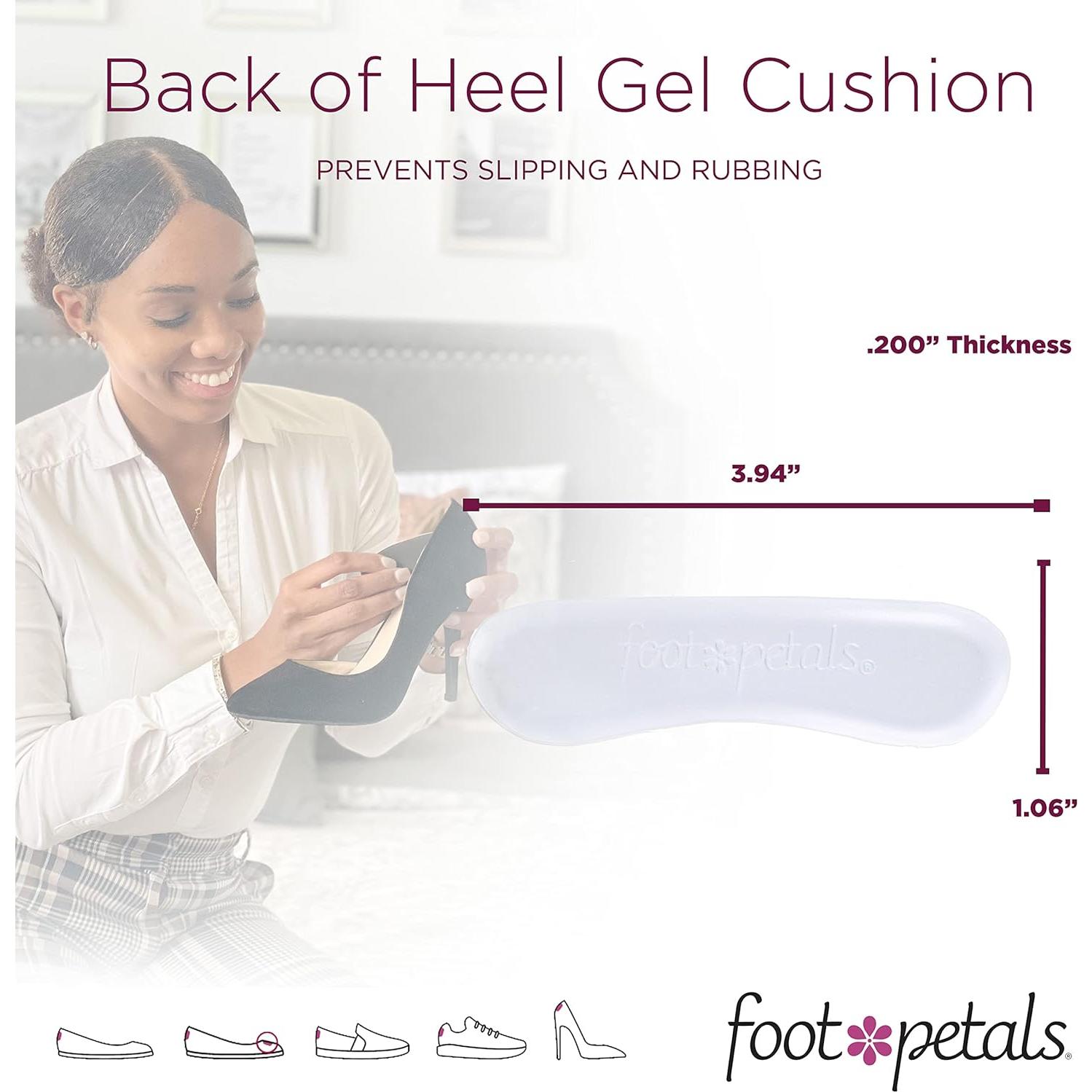 Cojín de Talón Foot Petals para Mujeres - Gel Transparente