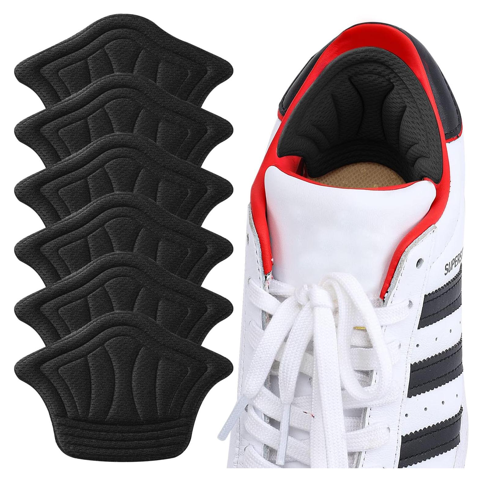 Almohadillas de Talón Adhesivas Huethy 6 Piezas Negras