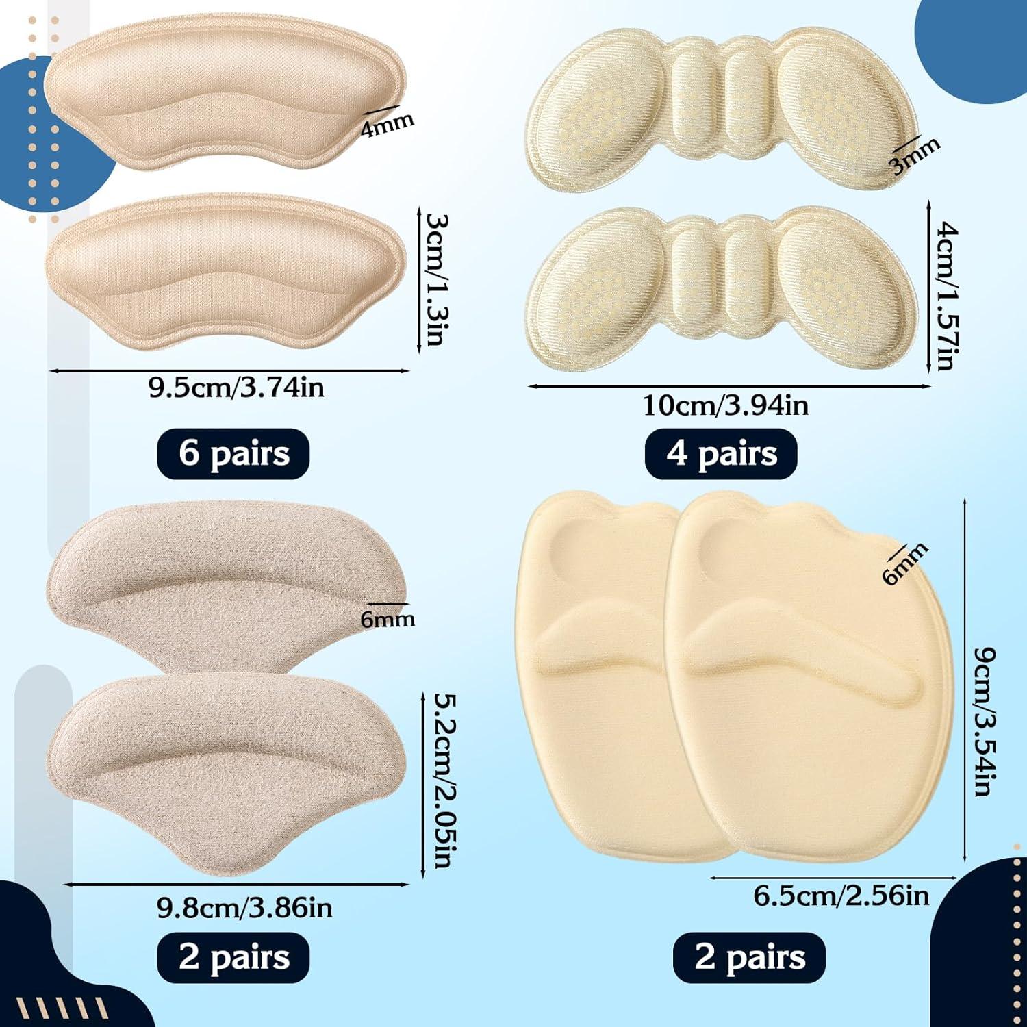 14 Pares de Almohadillas para Talones Skicuff - Espuma Viscoelástica