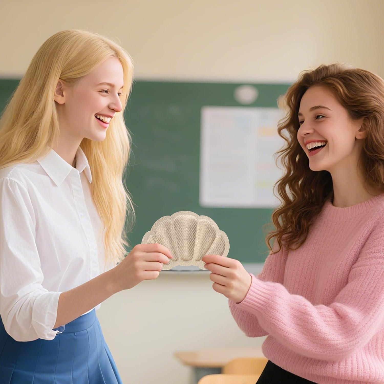 Cojines para Talones FootJKYX - 4 Pares Negros Antideslizantes