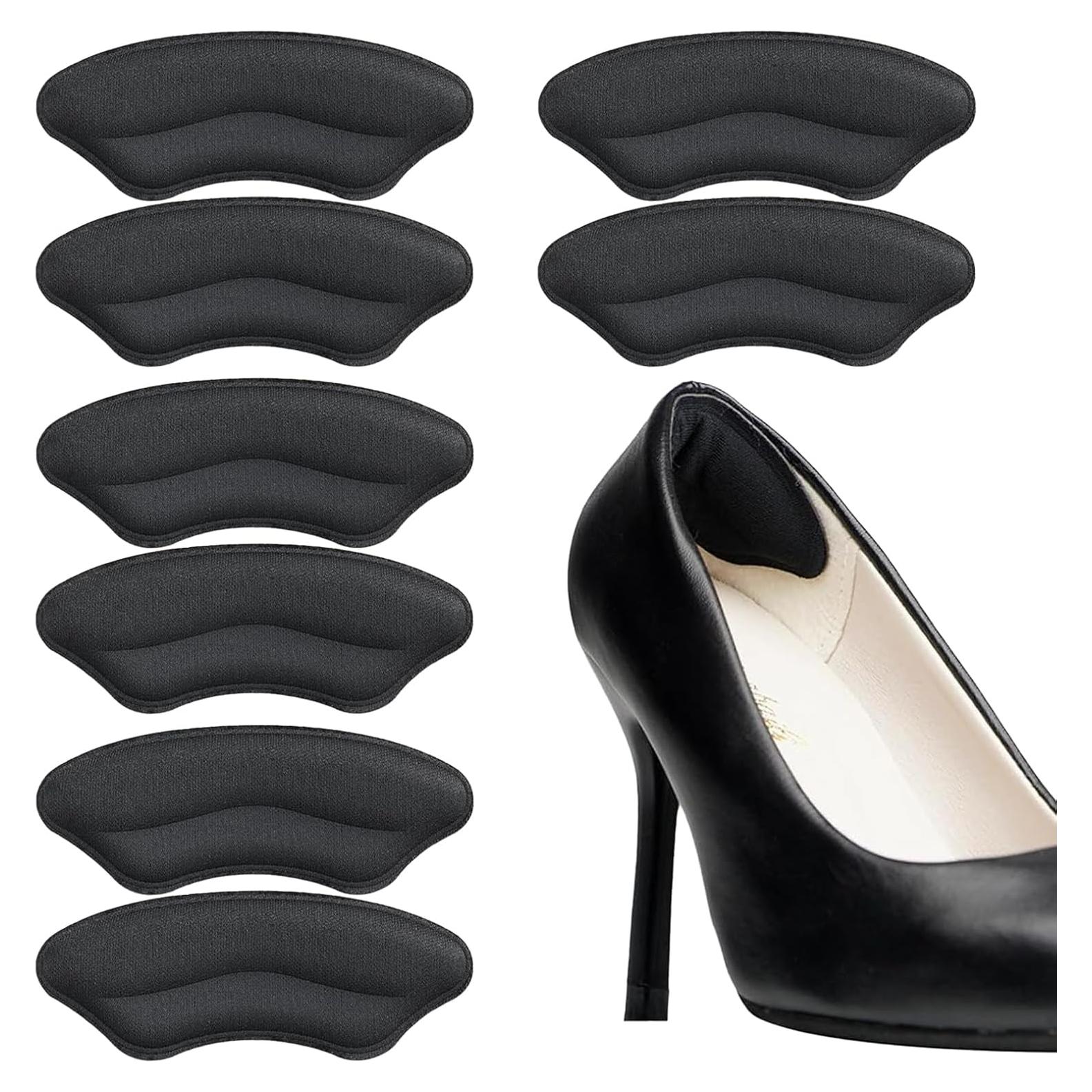Almohadillas de Talón Egowry - 4 Pares Ajustadores Negros