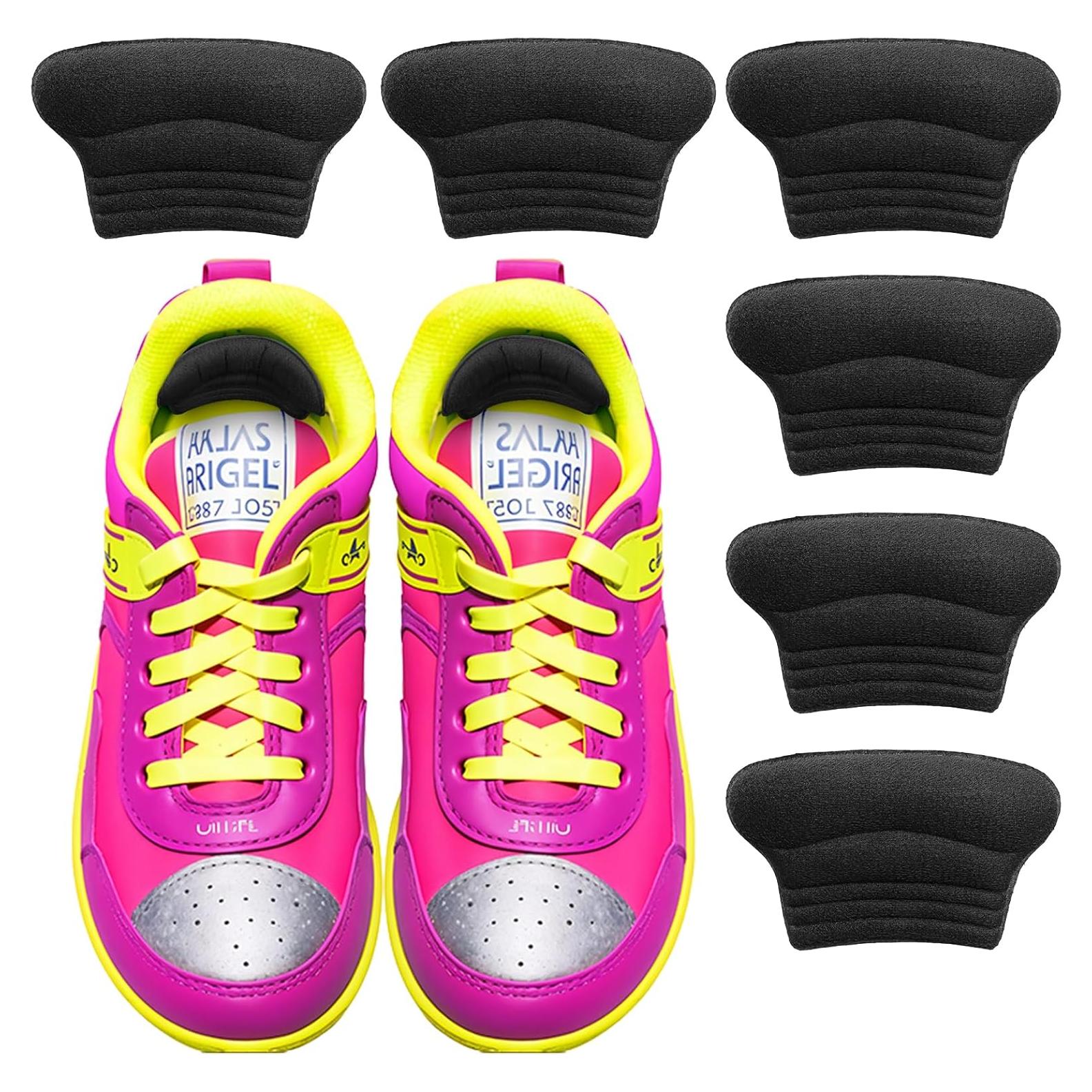 Agarraderas para Talones Niños Hpmjz 6 Pcs Autoadhesivas Negro