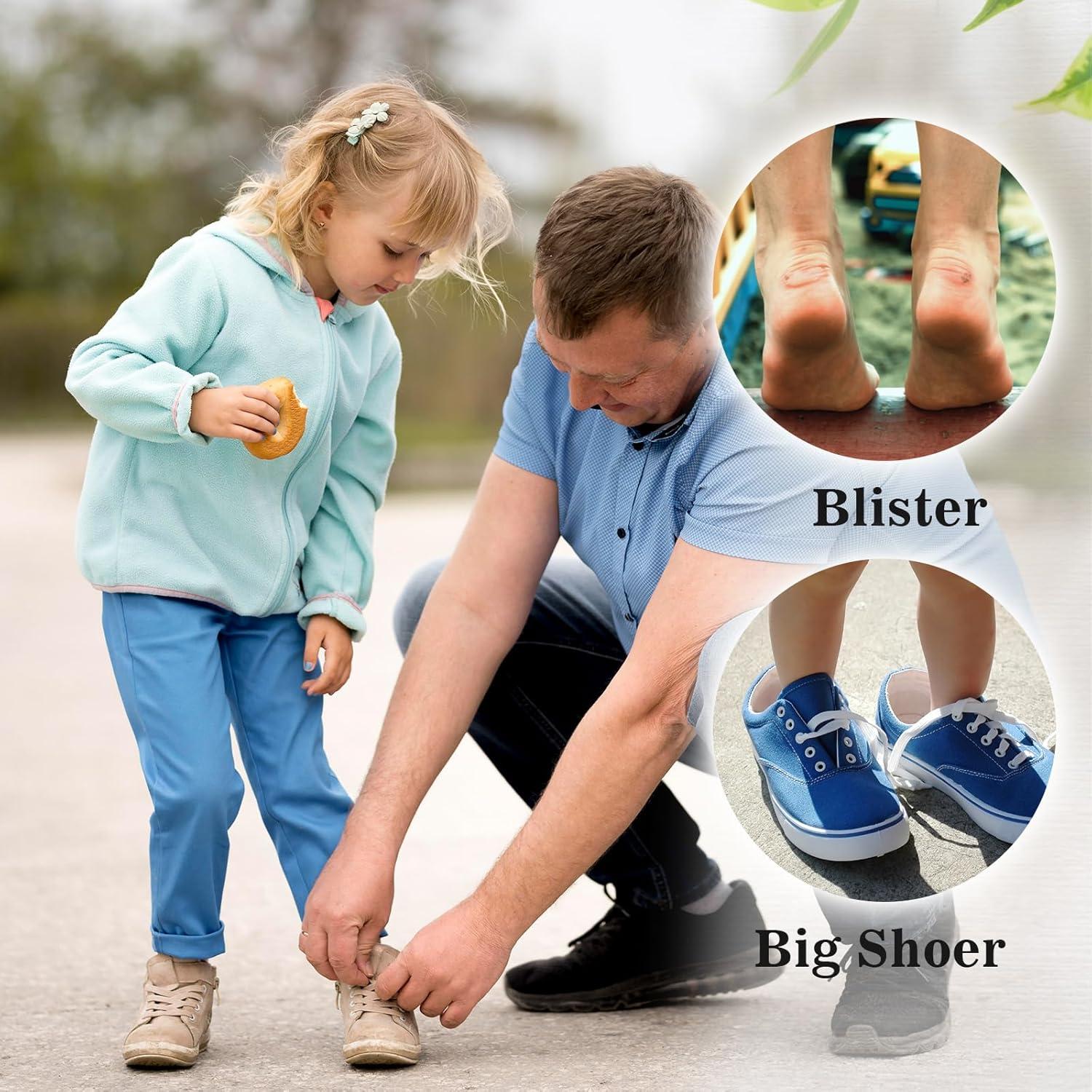 Agarraderas para Talones Niños Hpmjz 6 Pcs Autoadhesivas Negro