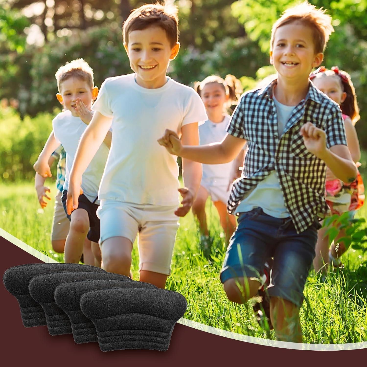Agarraderas para Talones Niños Hpmjz 6 Pcs Autoadhesivas Negro