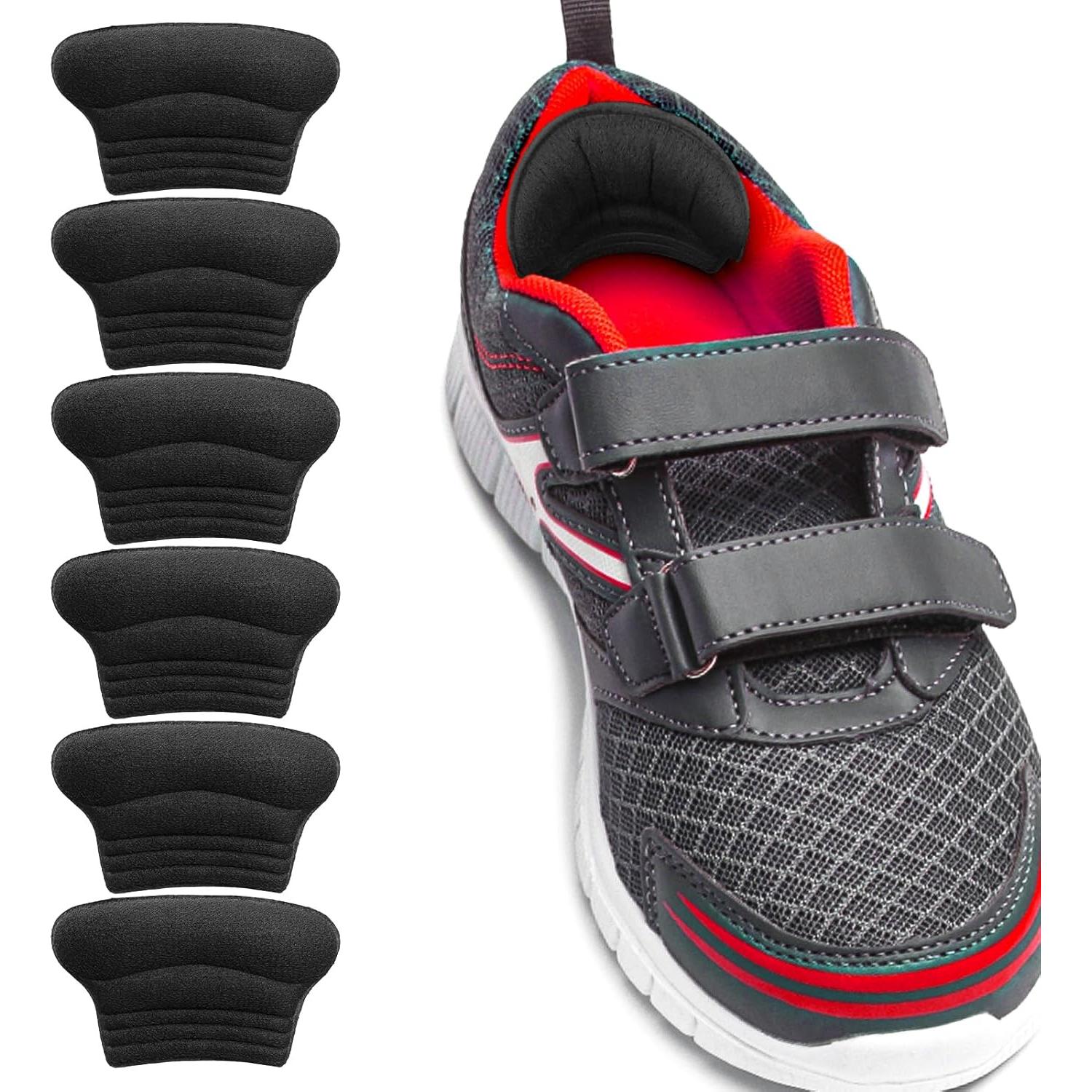 Agarraderas para Talones Niños Hpmjz 6 Pcs Autoadhesivas Negro