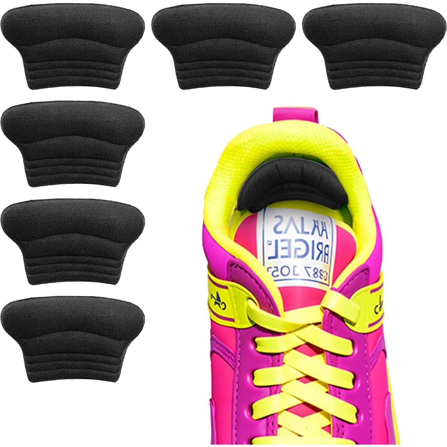 Agarraderas para Talones Niños Hpmjz 6 Pcs Autoadhesivas Negro