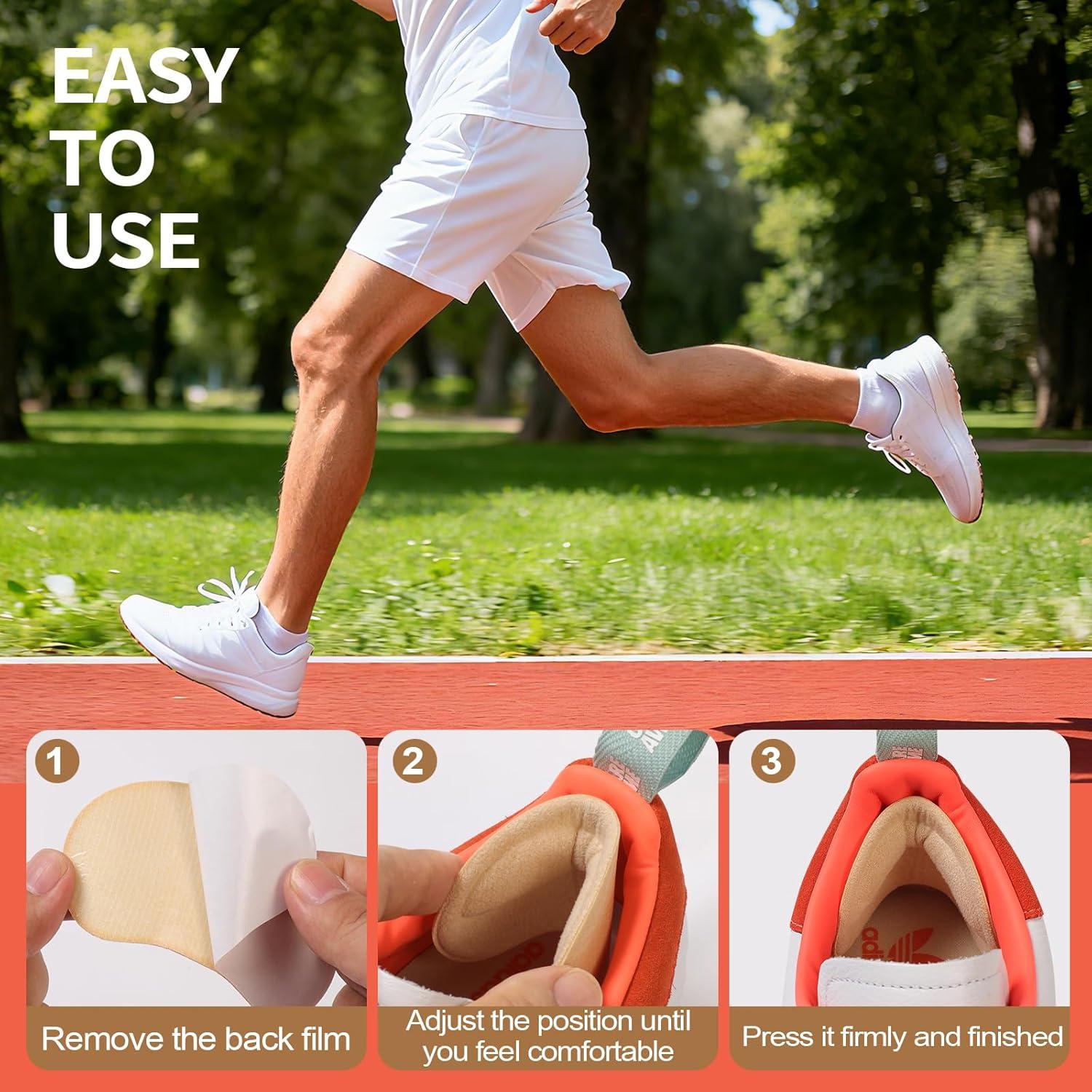 6 Pares Almohadillas Talón GQTJP Negro Beige Antideslizantes