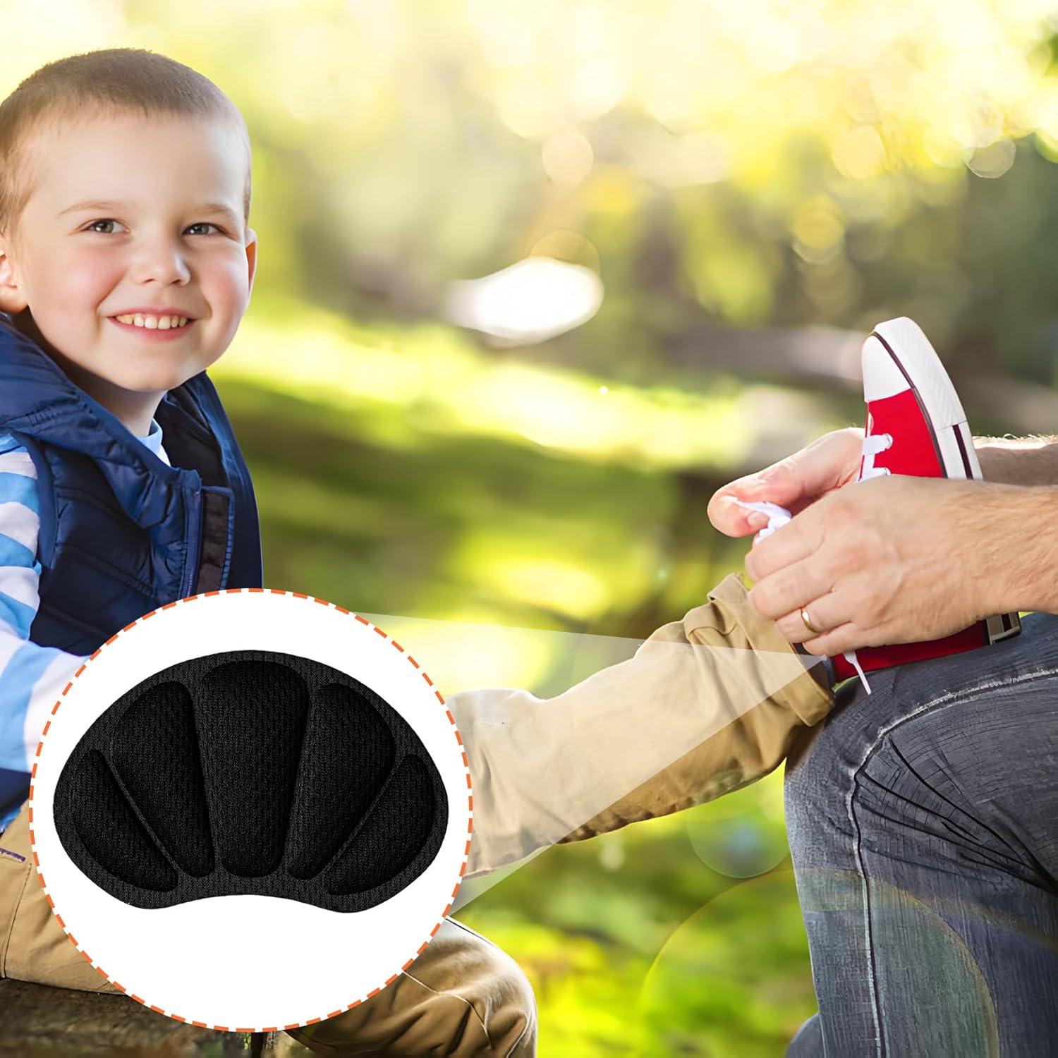 Almohadillas para Talones Joez para Niños - 4 Pares Negros