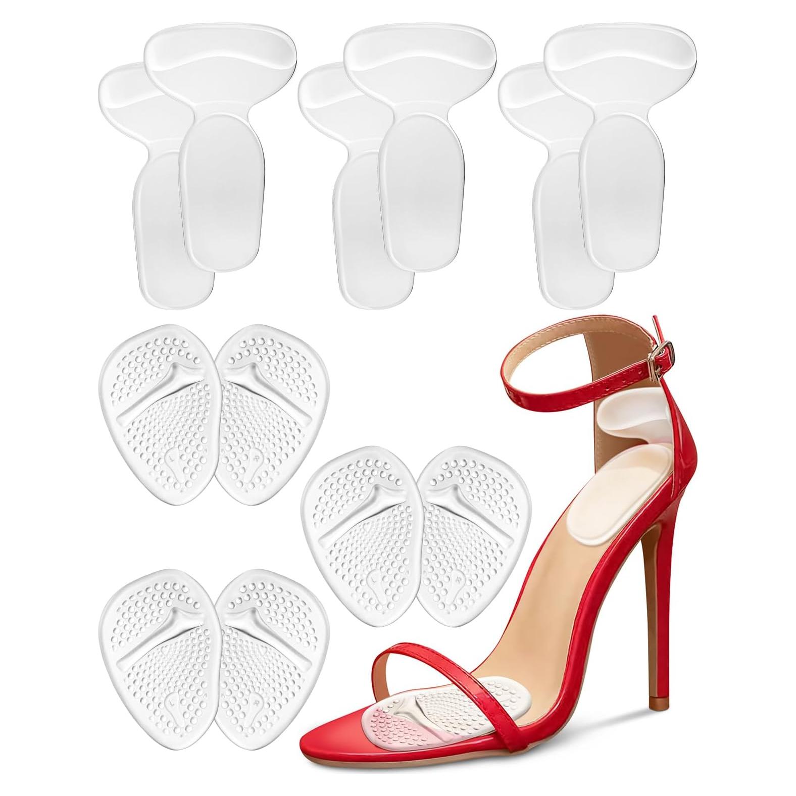 Almohadillas de Silicona para Tacones Altos Snqqmtt - 6 Pares