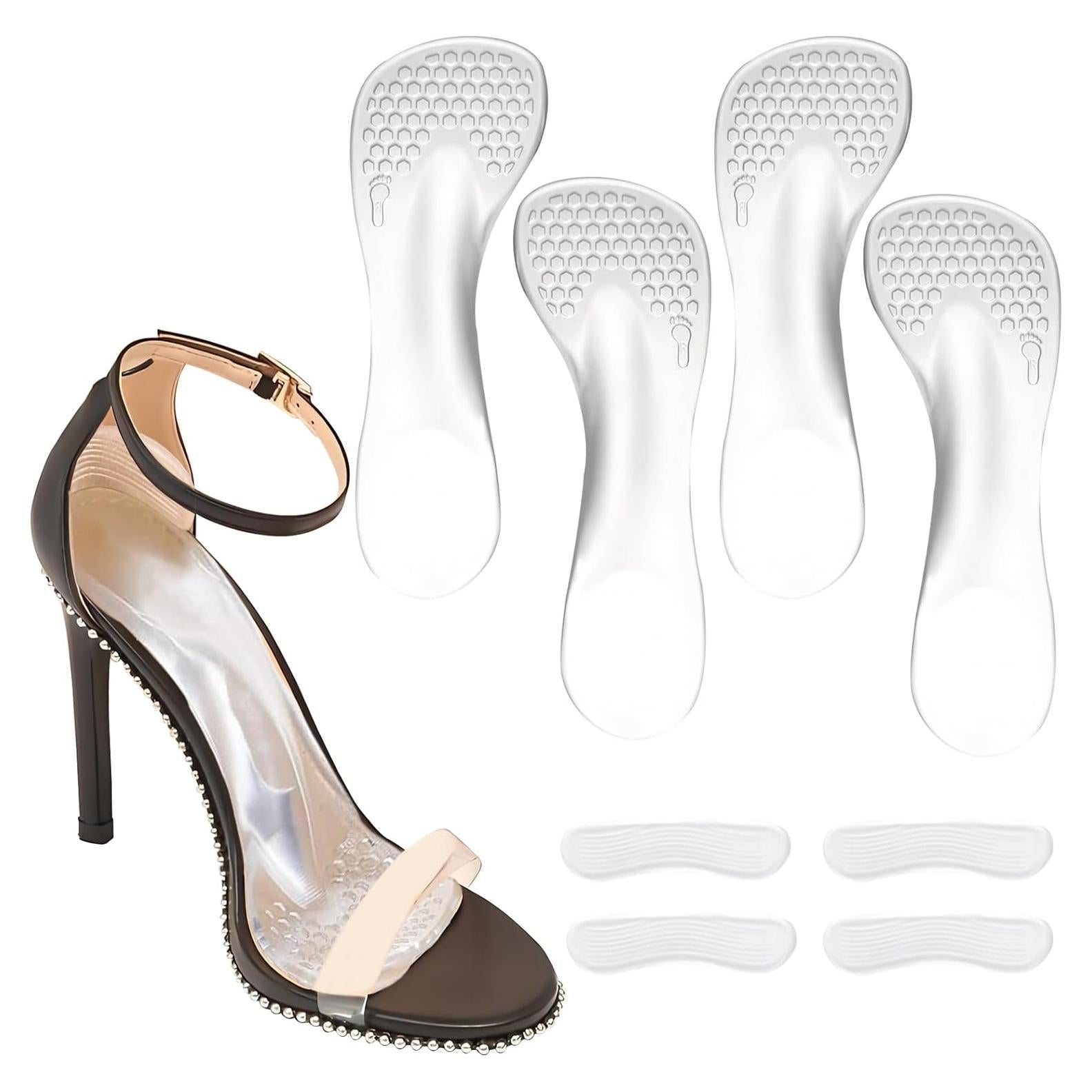 2 Pares de Plantillas de Gel Niluks para Tacones 5-9 Mujeres