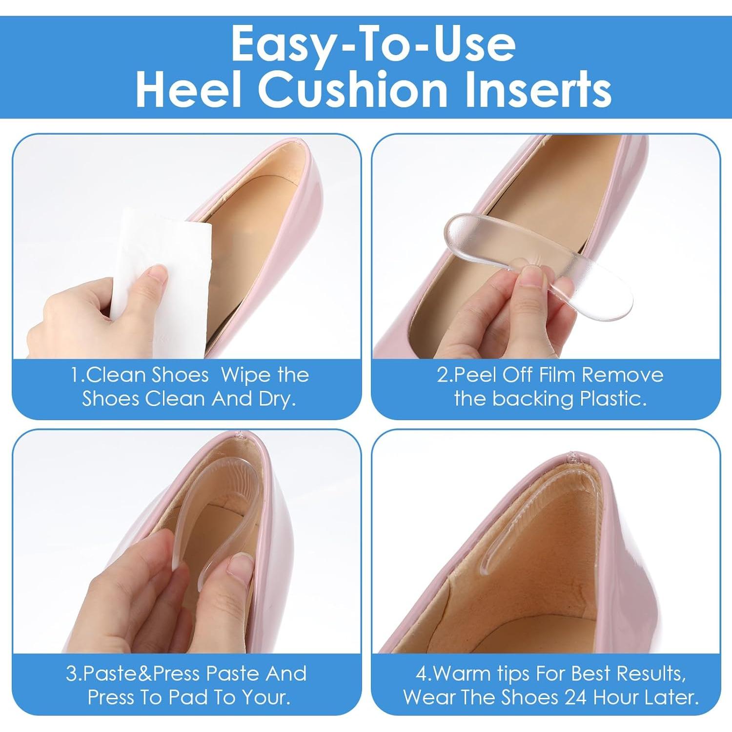 Gomitas Protectores de Tacón de Silicona Ymapinc - 34 Piezas