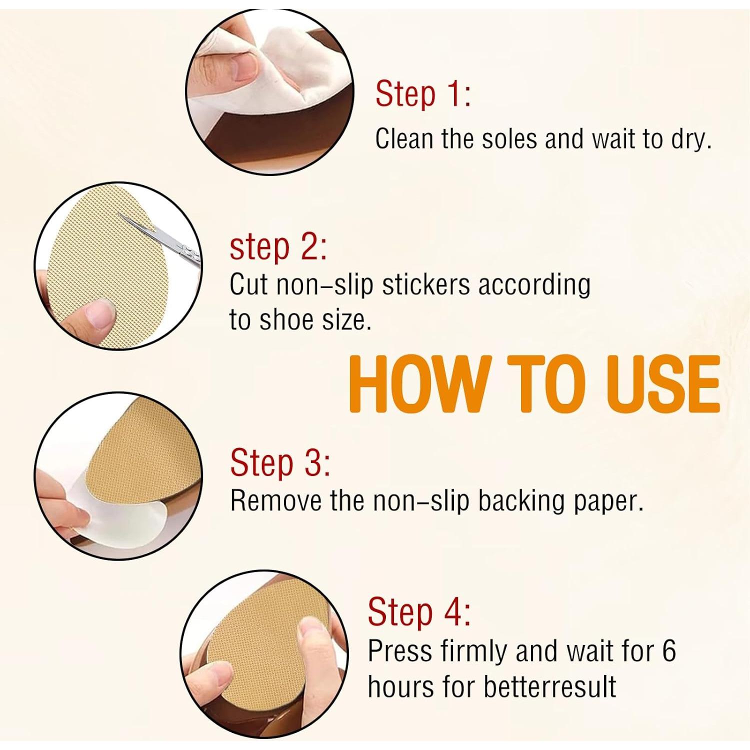 Almohadillas Antideslizantes de Gel MASYLA para Zapatos Beige 12 pcs