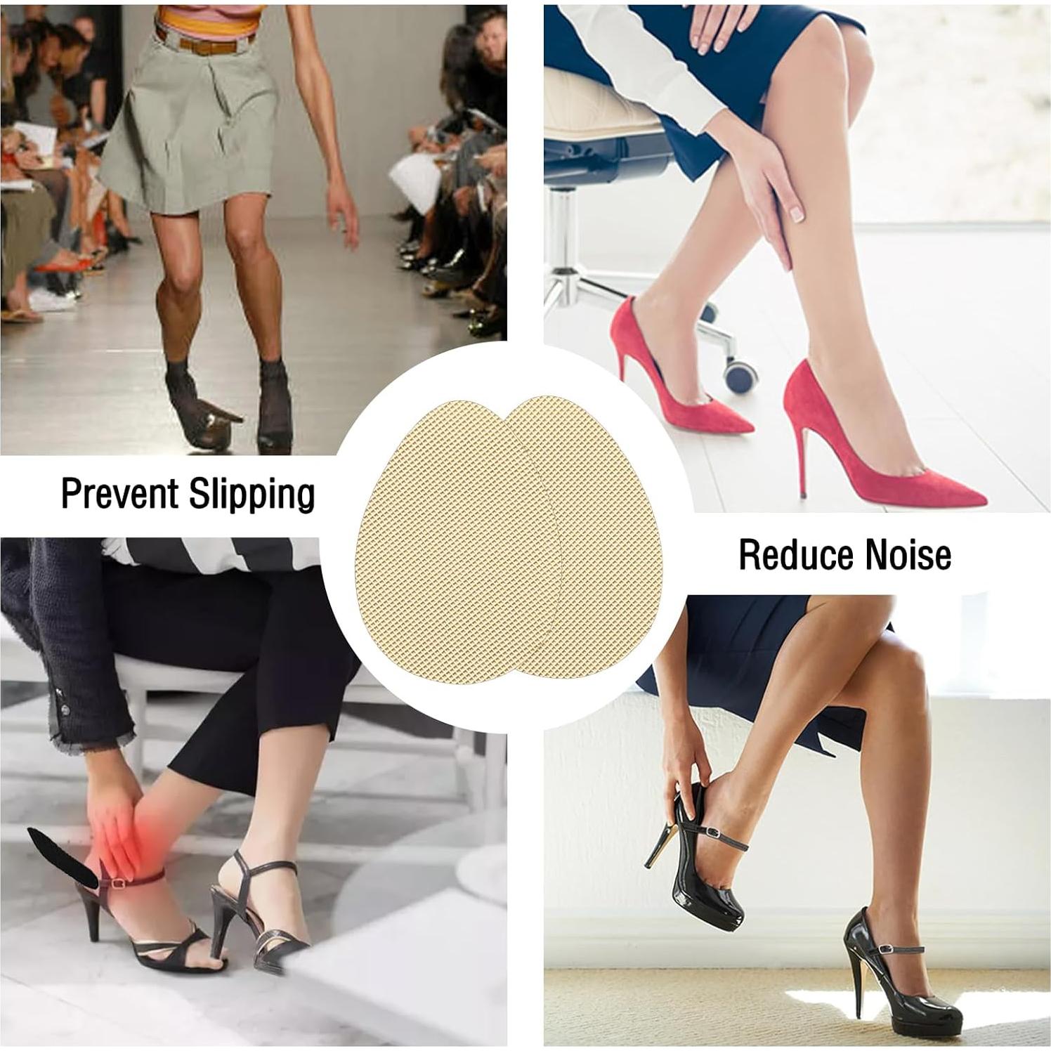 Almohadillas Antideslizantes de Gel MASYLA para Zapatos Beige 12 pcs