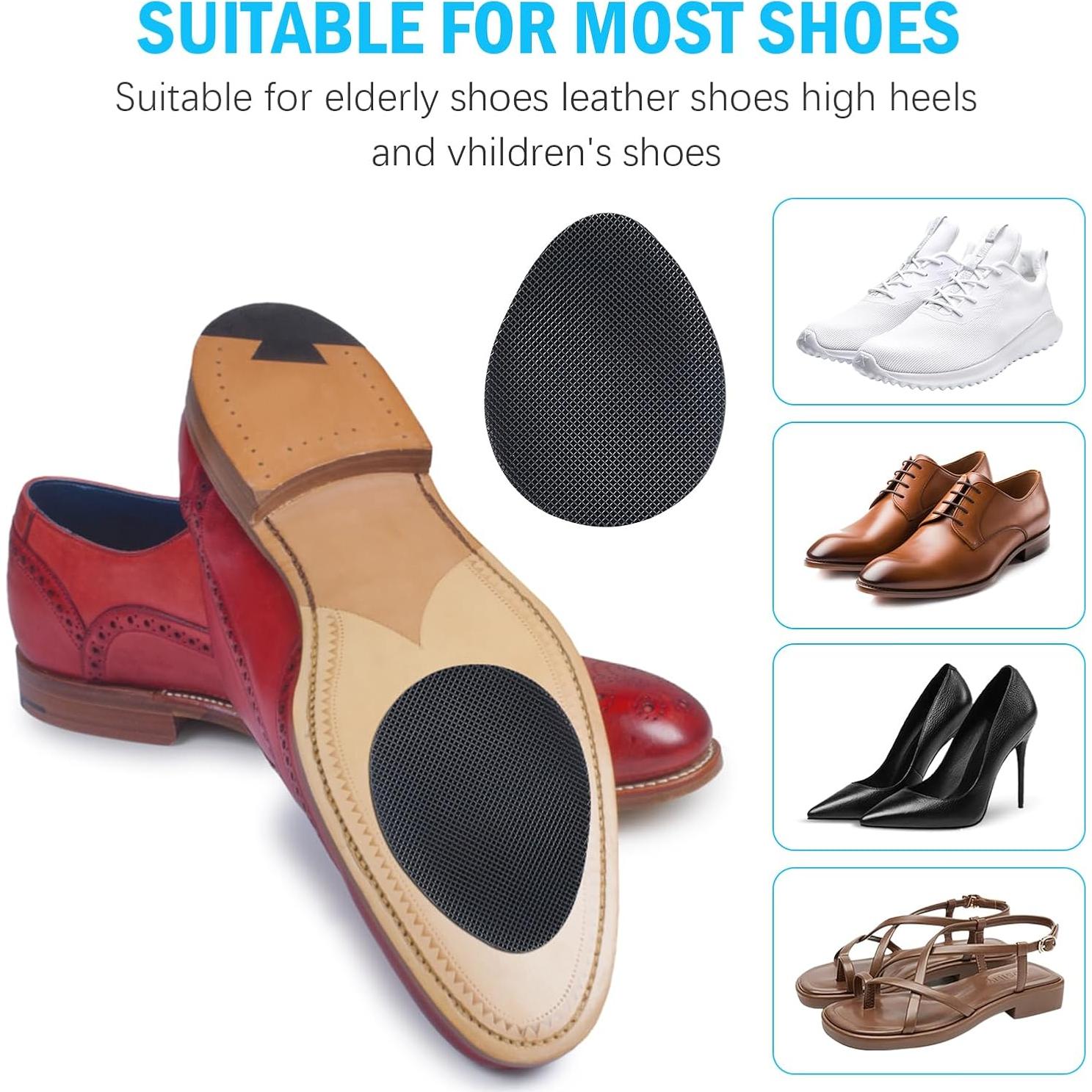 8 Almohadillas Antideslizantes Autoadhesivas para Zapatos Goma 8.89 cm