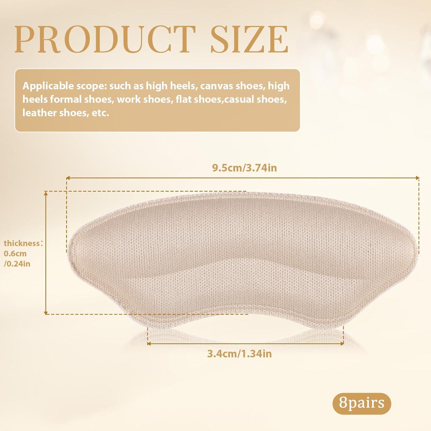 8 Pares Almohadillas para Talones Skrfren - Confort y Antideslizante