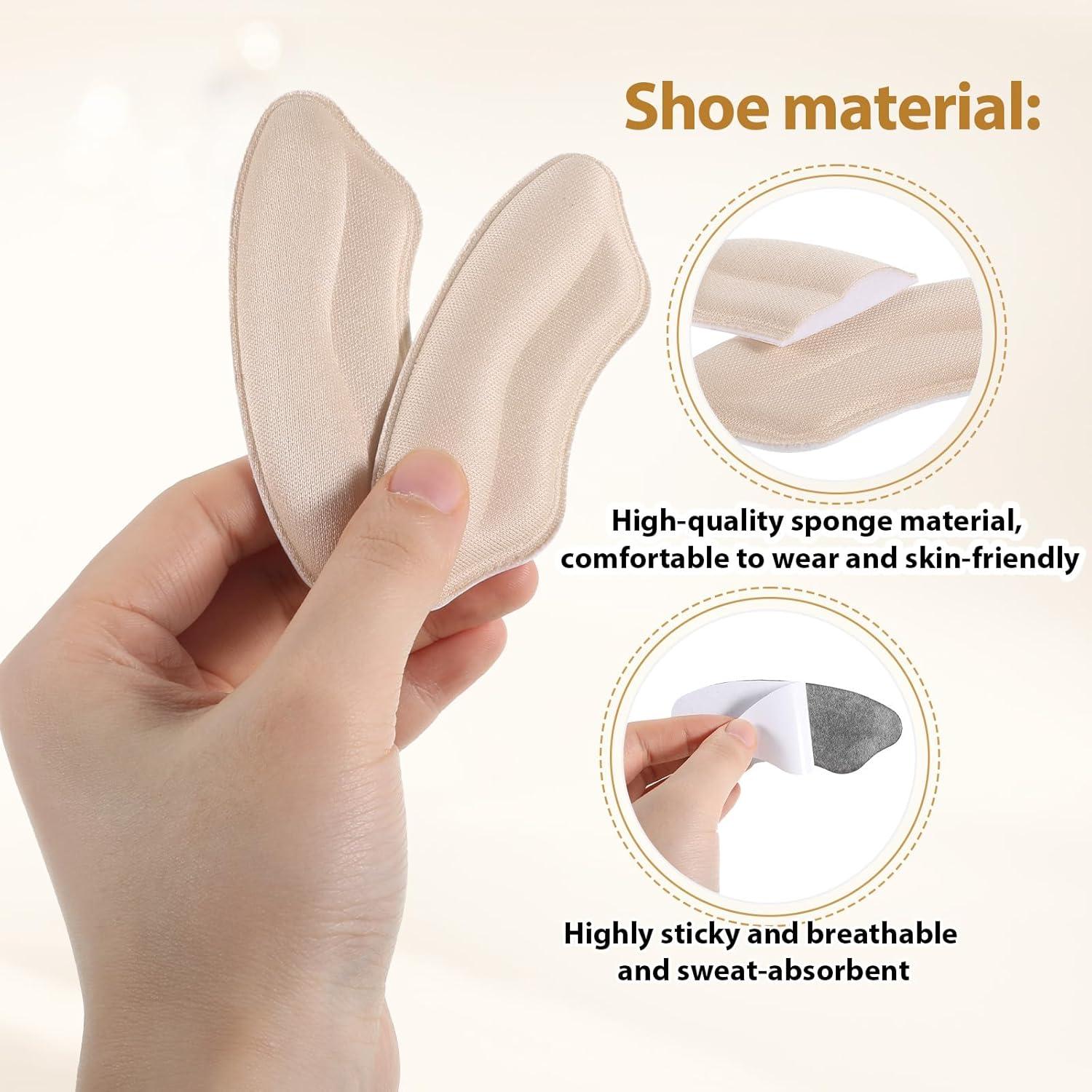 8 Pares Almohadillas para Talones Skrfren - Confort y Antideslizante