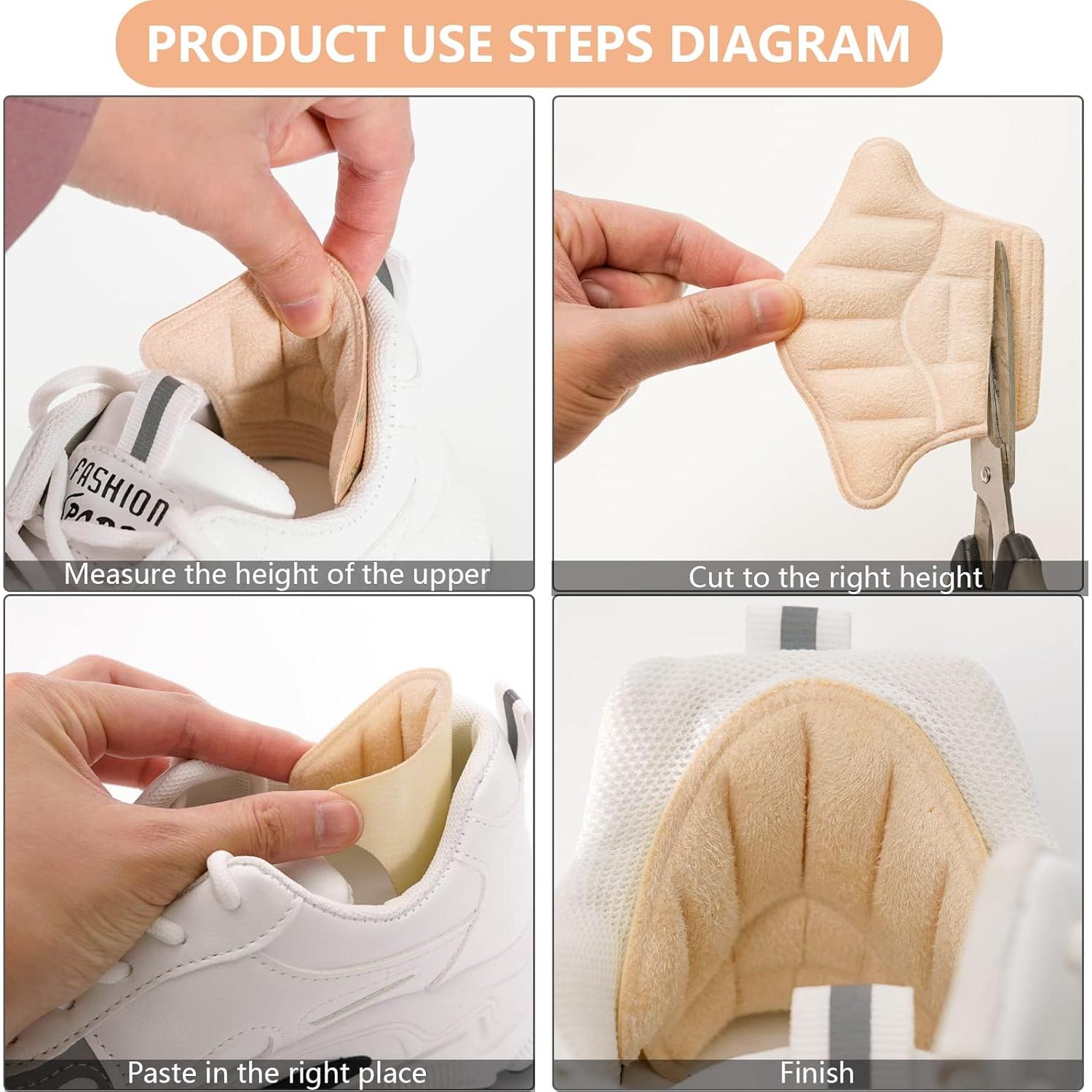 Protectores de Talón Reutilizables FootJKYX - 4 Grises