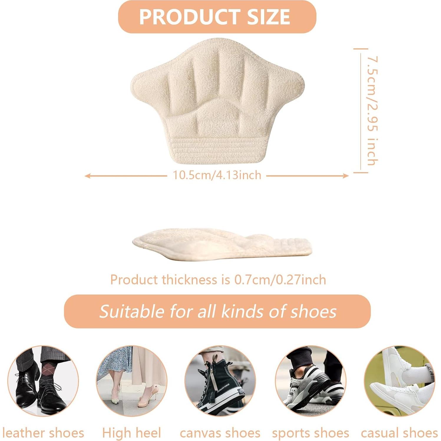 Protectores de Talón Reutilizables FootJKYX - 4 Grises