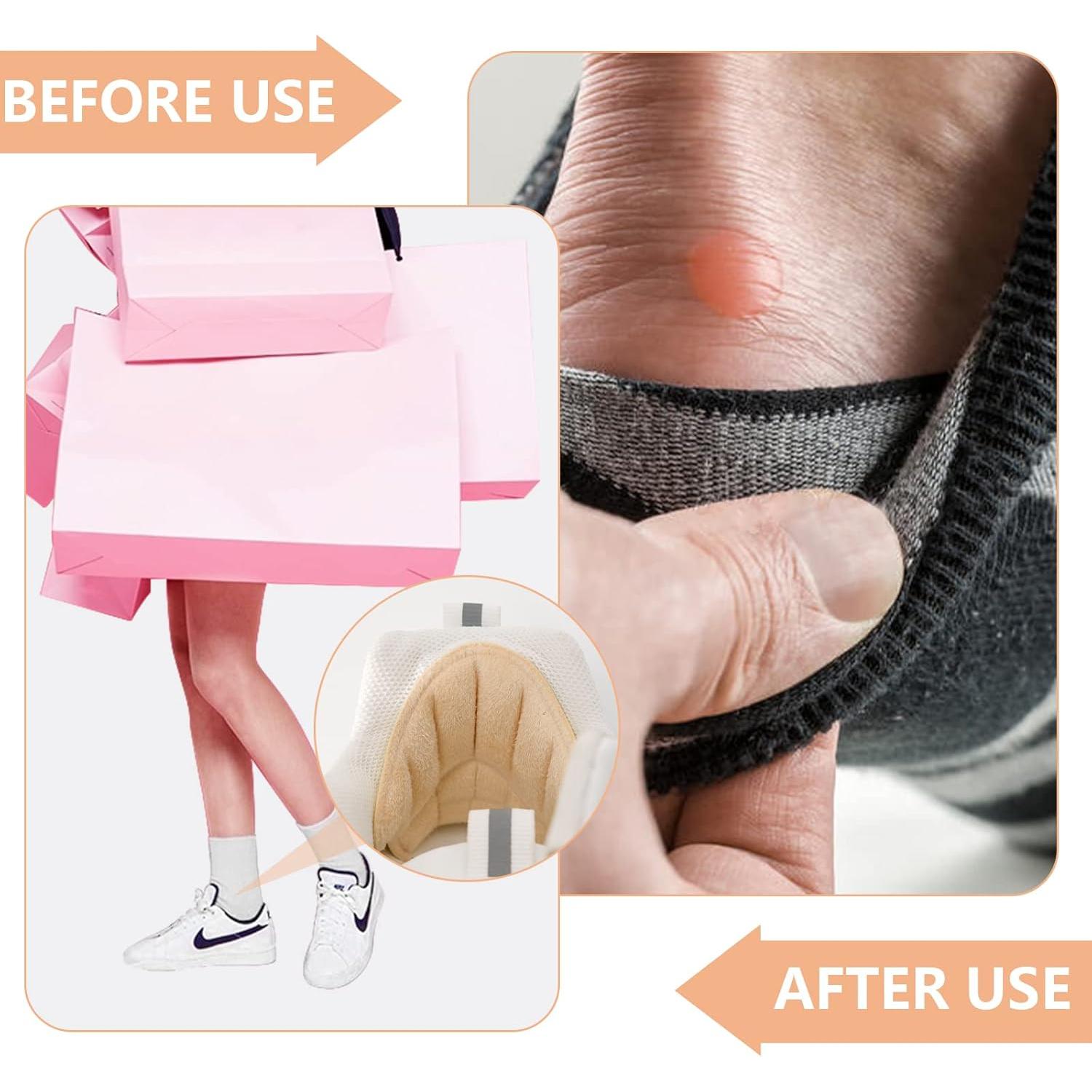 Protectores de Talón Reutilizables FootJKYX - 4 Grises