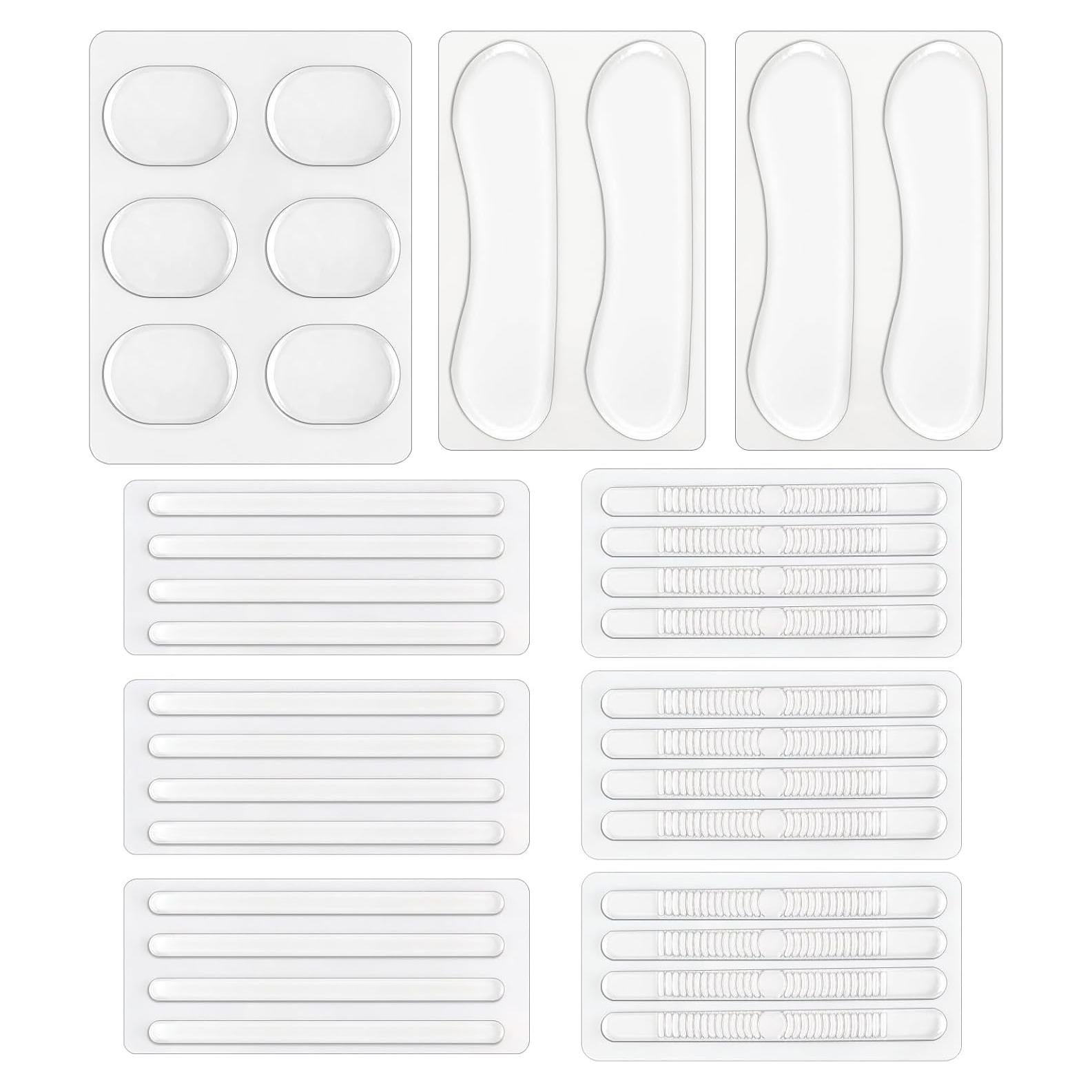 34 Almohadillas Transparentes de Silicona para Talón LLMSIX