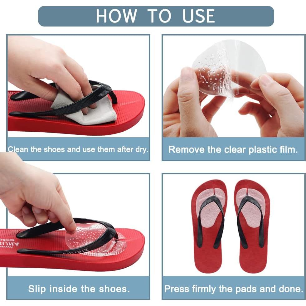 Almohadillas Metatarsales de Gel Urwalk 3 Pares Transparentes