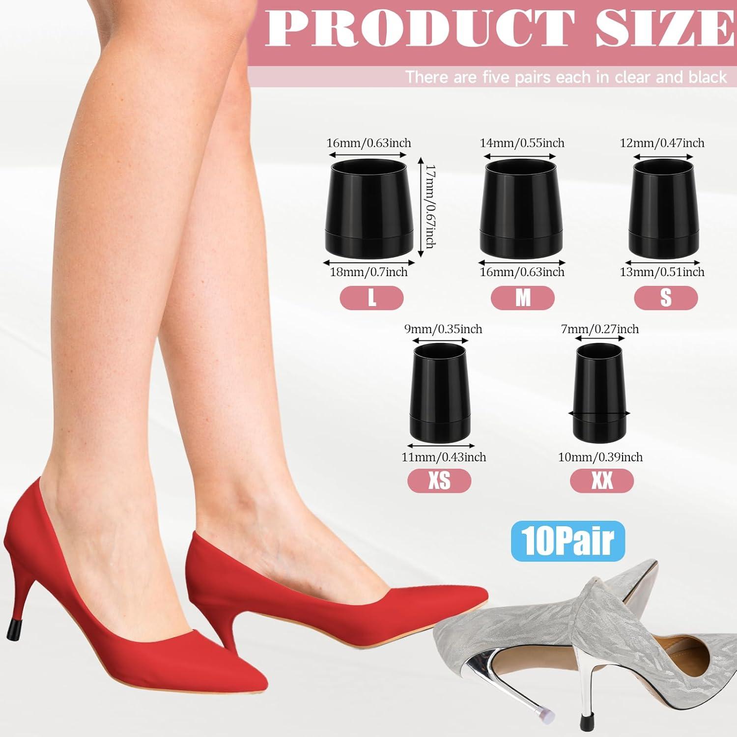 10 Pares de Tapas Protectores Antideslizantes para Tacones JIYIN