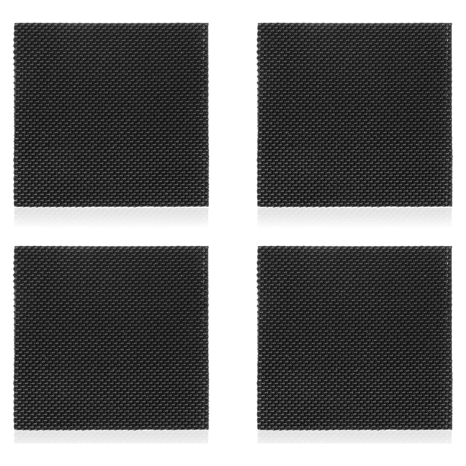 4 Tapones de Reparación de Tacones de Goma LXUEJIE 6x6 cm