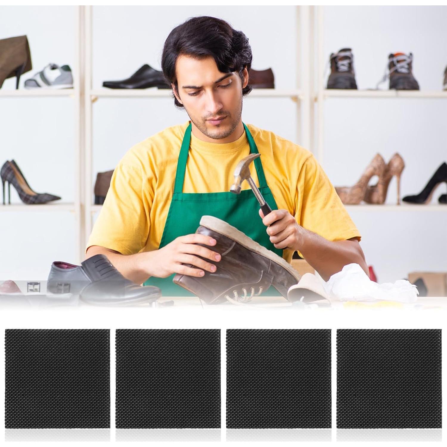 4 Tapones de Reparación de Tacones de Goma LXUEJIE 6x6 cm