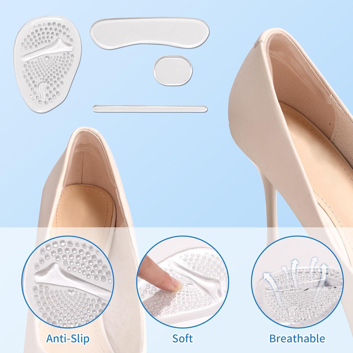 16 Almohadillas de Gel para Talones Fvbber - Antideslizantes y Reutilizables