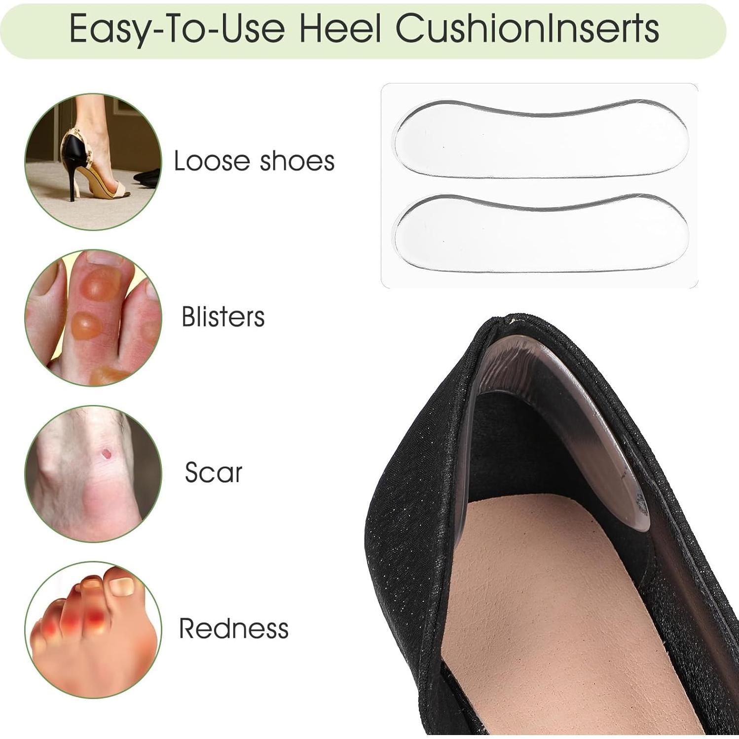 Almohadillas de Silicona para Tacones Altos Ptwola 36 Pcs