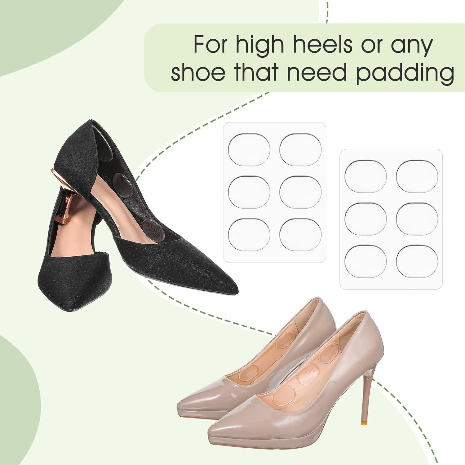 Almohadillas de Silicona para Tacones Altos Ptwola 36 Pcs