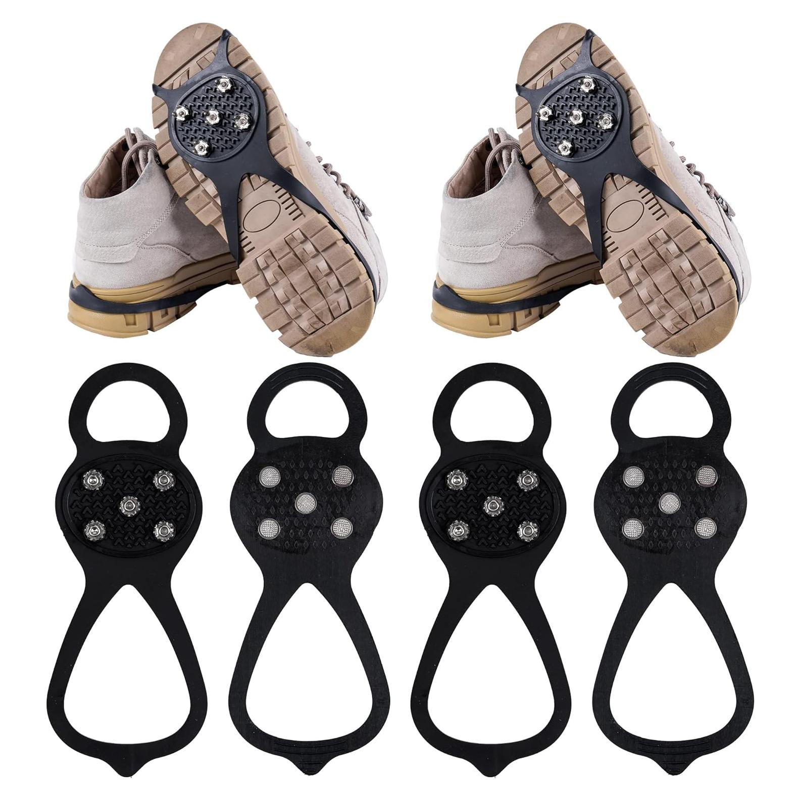 2 Pares Clavos Antideslizantes WBCBEC para Hielo y Nieve