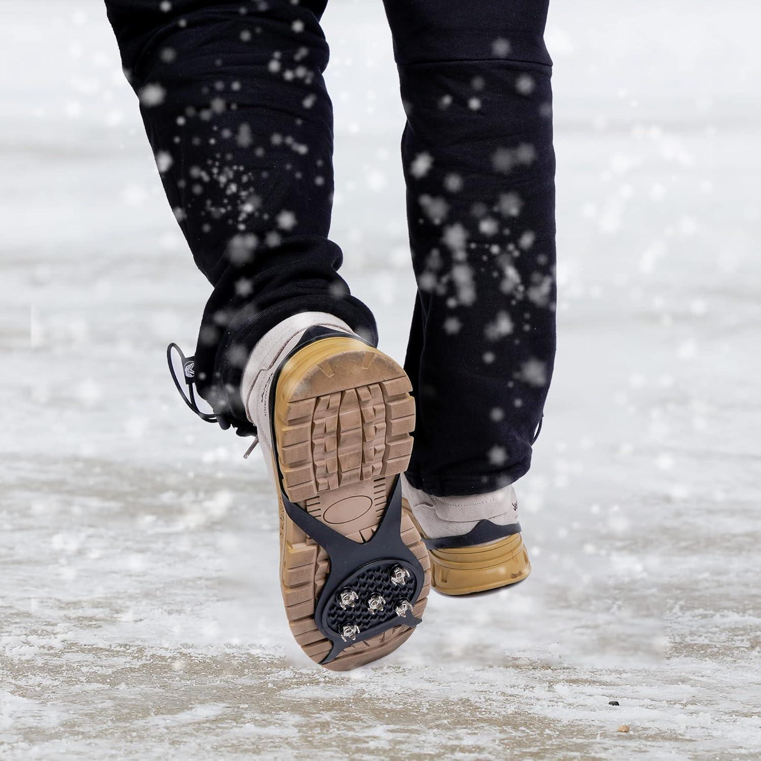 2 Pares Clavos Antideslizantes WBCBEC para Hielo y Nieve