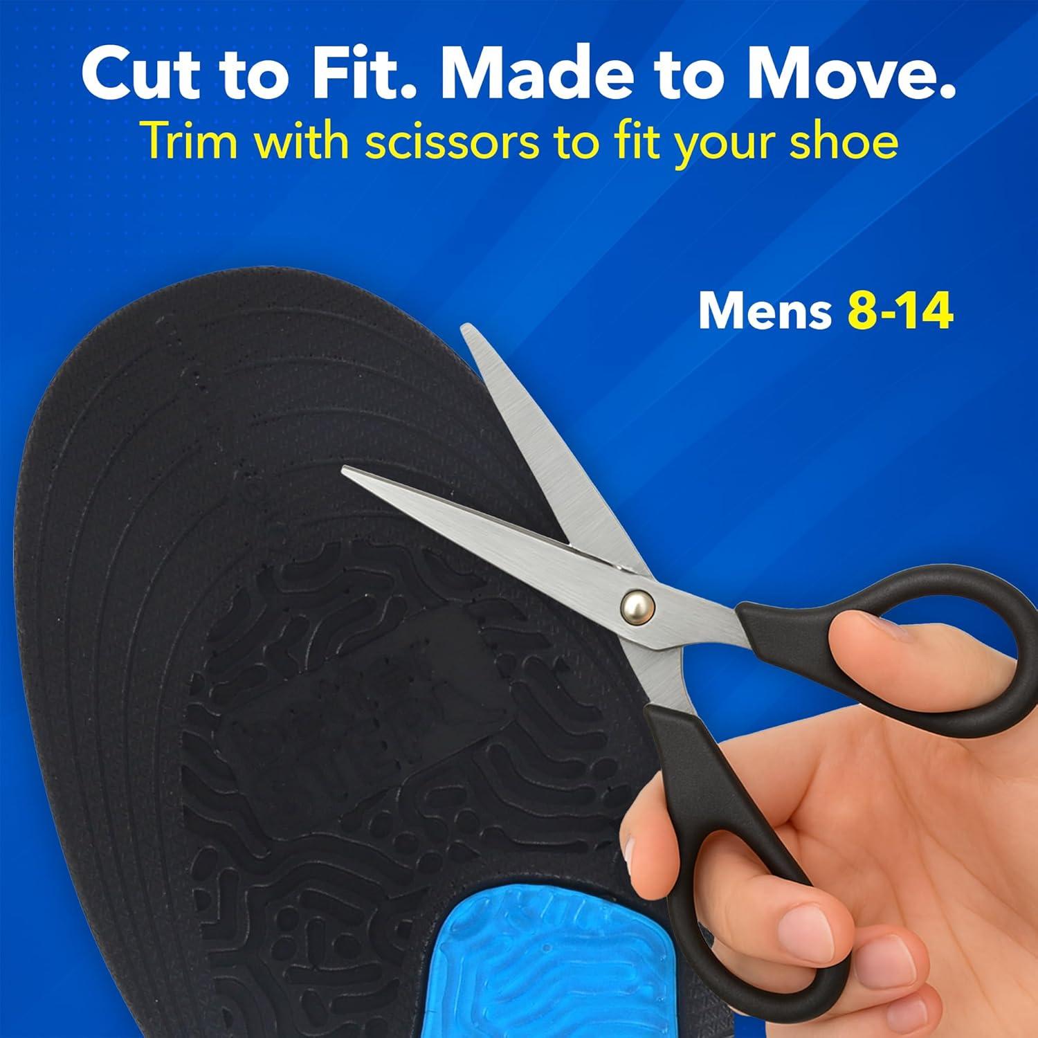 Plantillas de Gel Recortables Benoo para Hombres 8-14