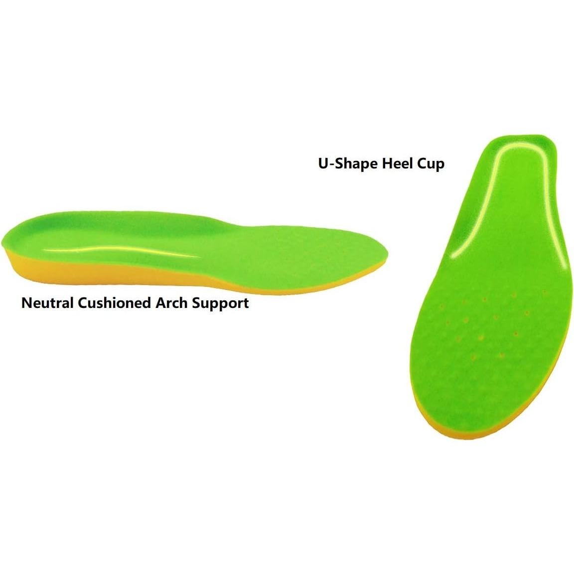 Plantillas Ortopédicas Happystep PU Memoria Hombre 13-15 Verde