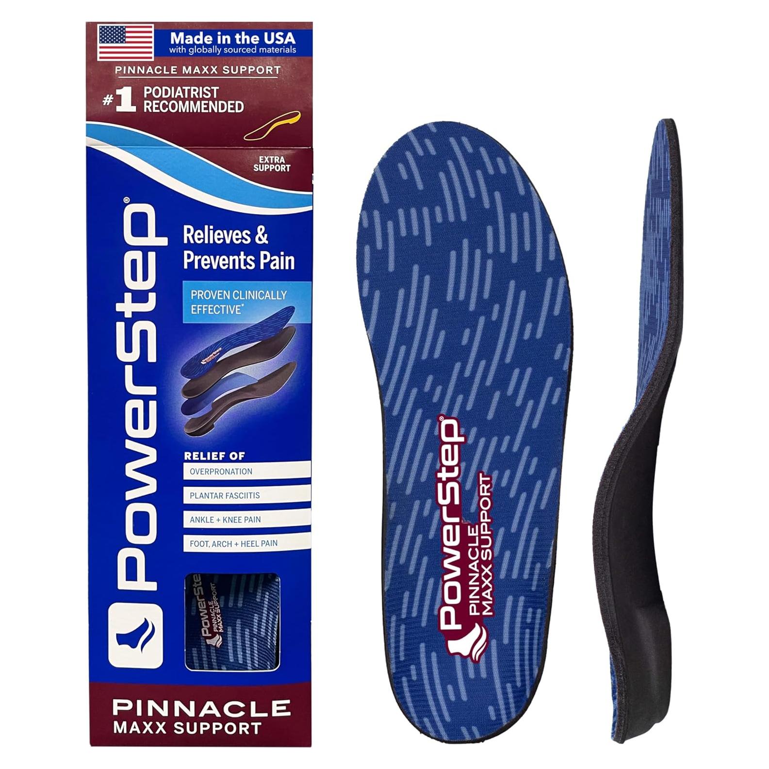 Plantillas Ortopédicas PowerStep Pinnacle Maxx - Soporte para Pies Planos