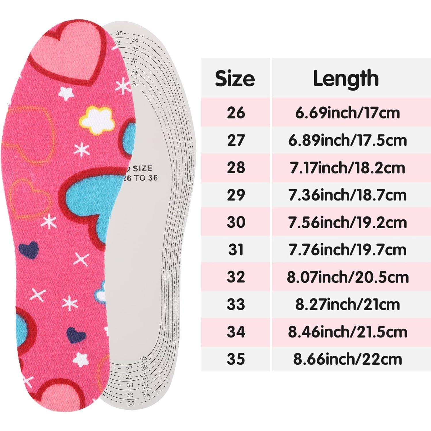 3 Pares de Plantillas Recortables para Niños WY LIGHTING