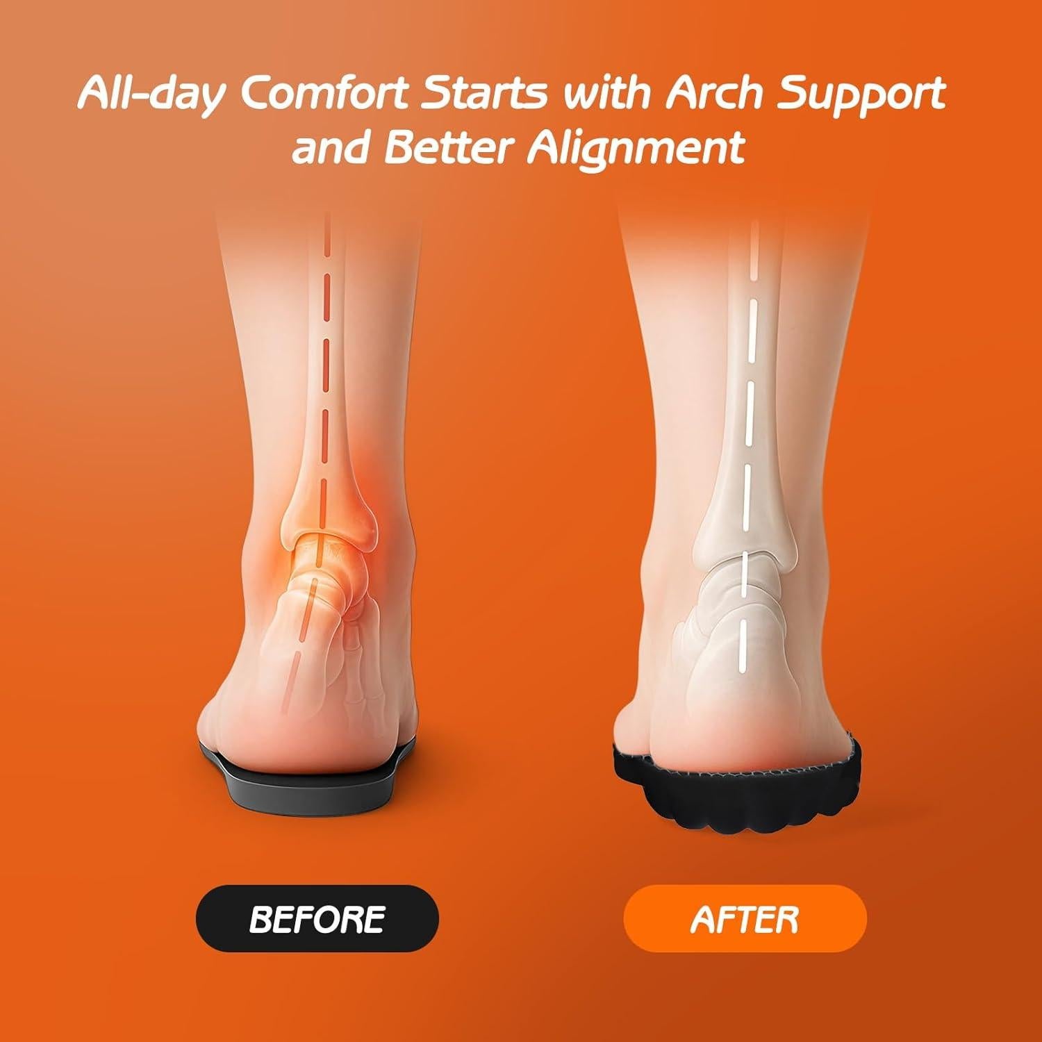 Plantillas Viscoelásticas Lennoos 4D para Mujeres - Soporte Arqueado