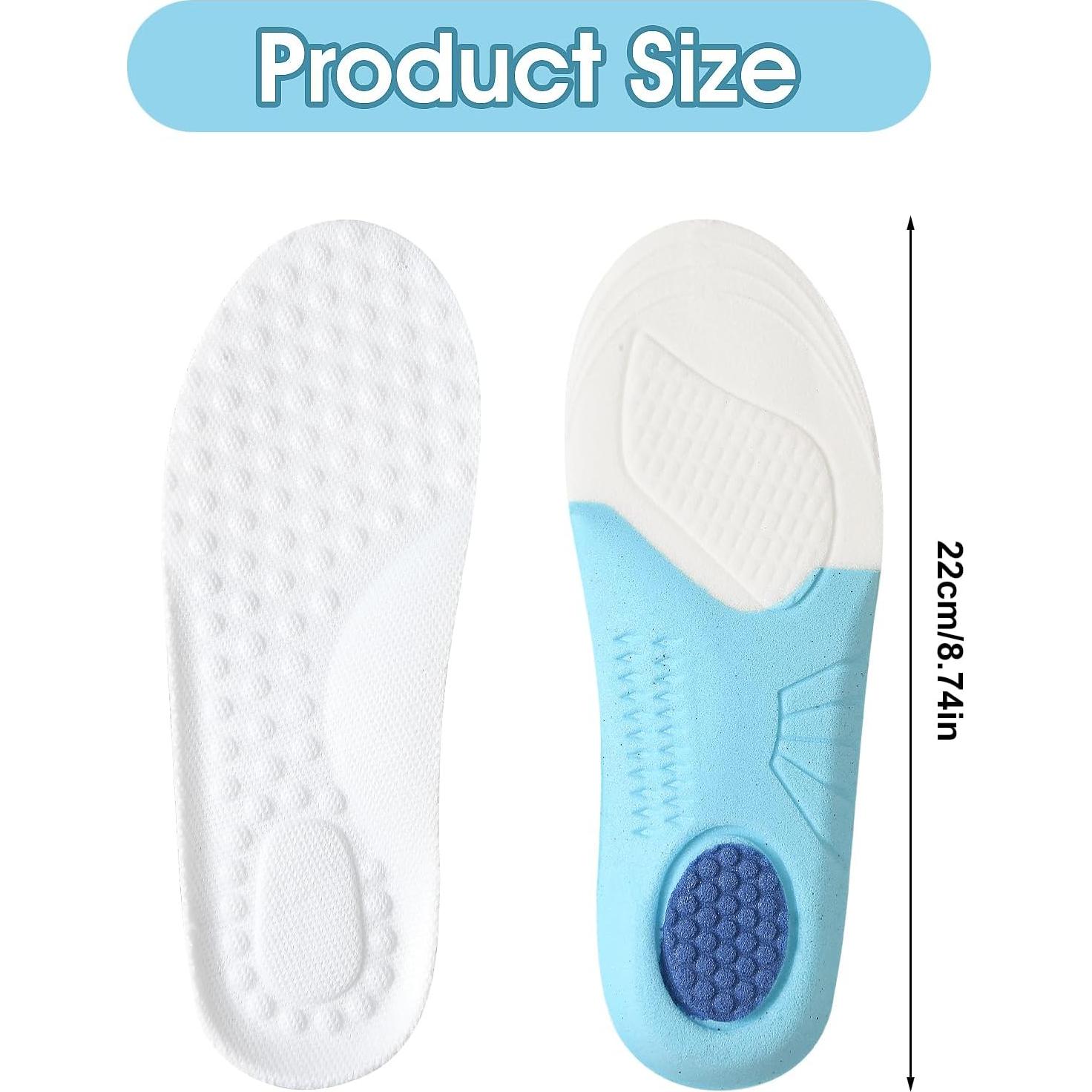 2 Pares Plantillas de Espuma con Memoria Piriuuo 2.5-4