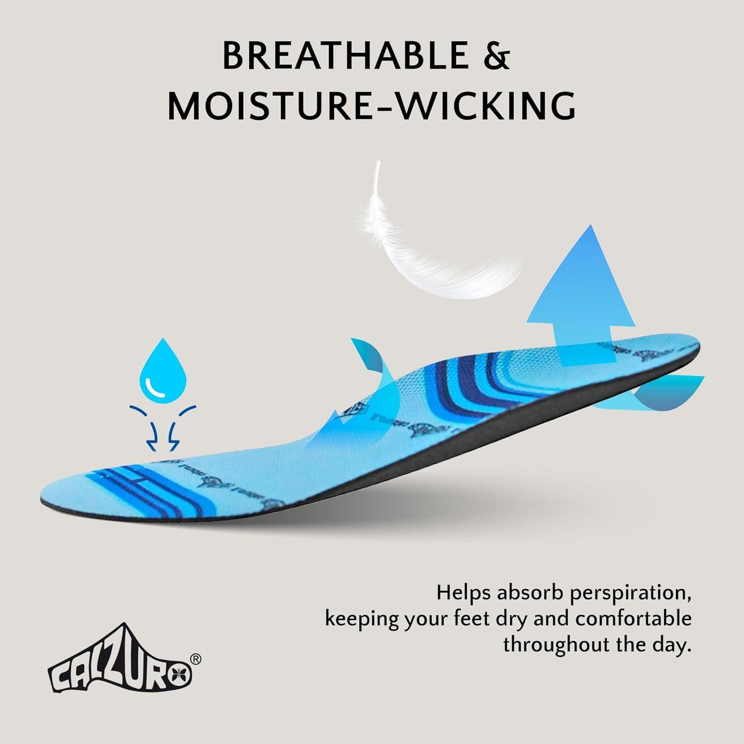 Plantillas Calzuro Comfort Unisex 38/39 - Acolchadas y Lavables