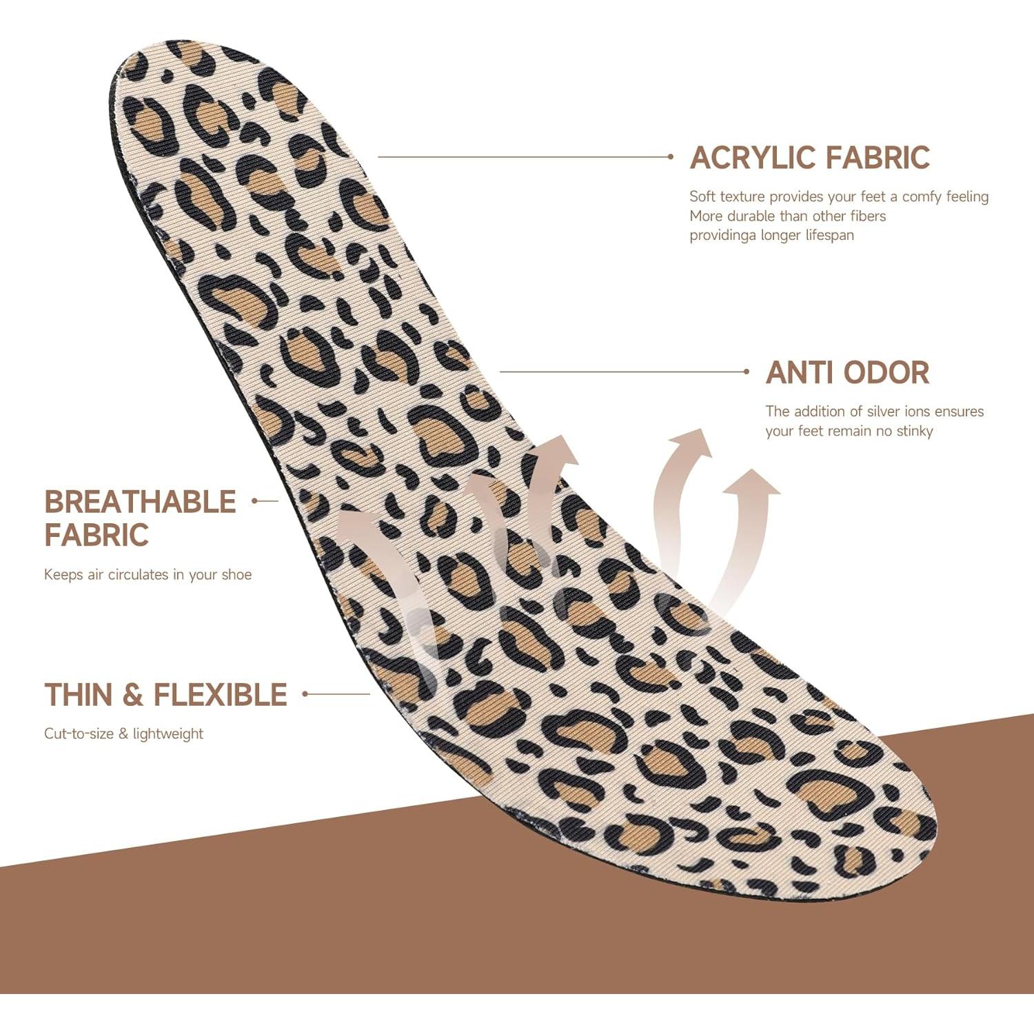 Paquete de 6 pares de plantillas anti olor LMHCISO para mujeres