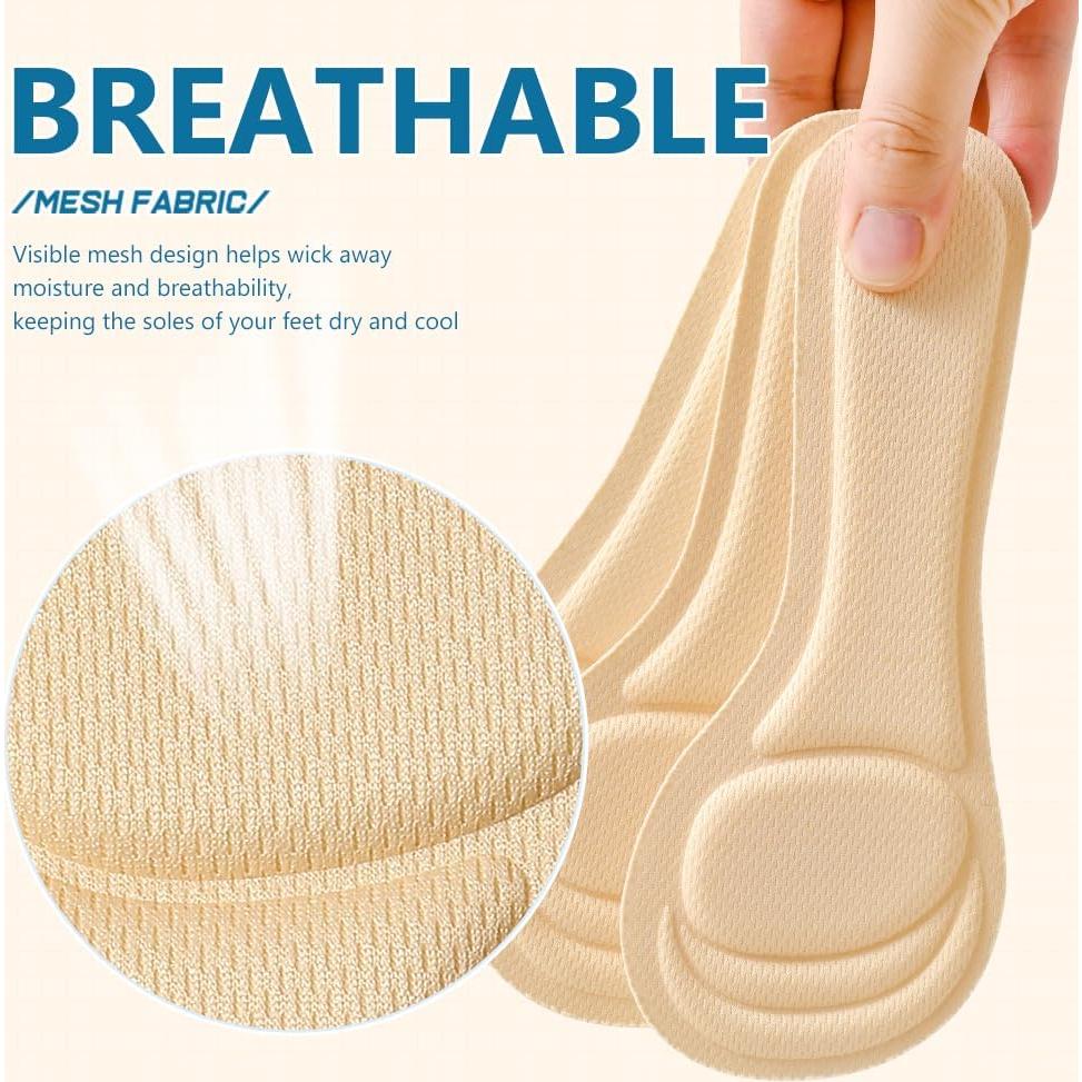 Plantillas para Tacones Altos XINIFOOT 4 Pares Ajustables