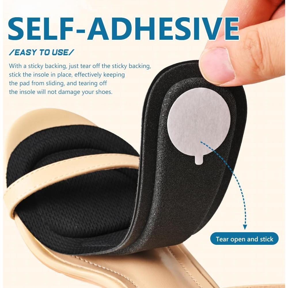 Plantillas para Tacones Altos XINIFOOT 4 Pares Ajustables
