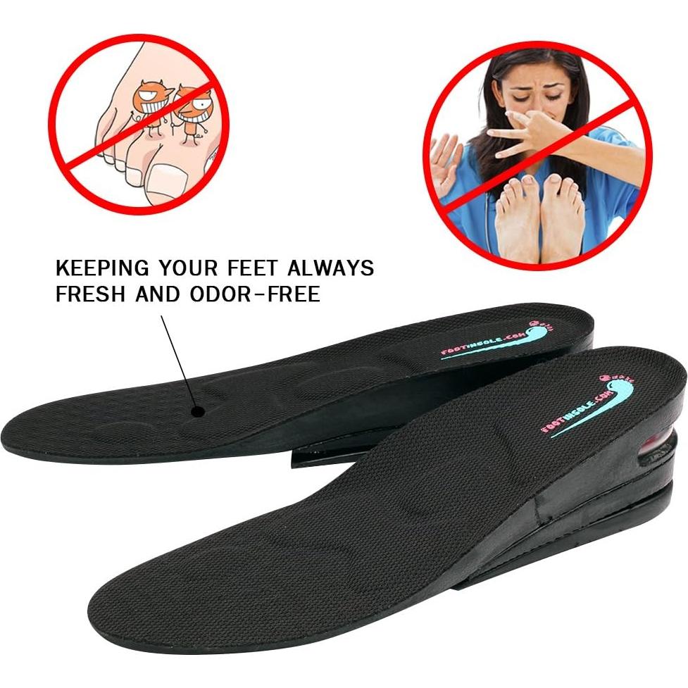 Plantillas Aumentadoras de Altura FOOTINSOLE 6.35 cm Grande