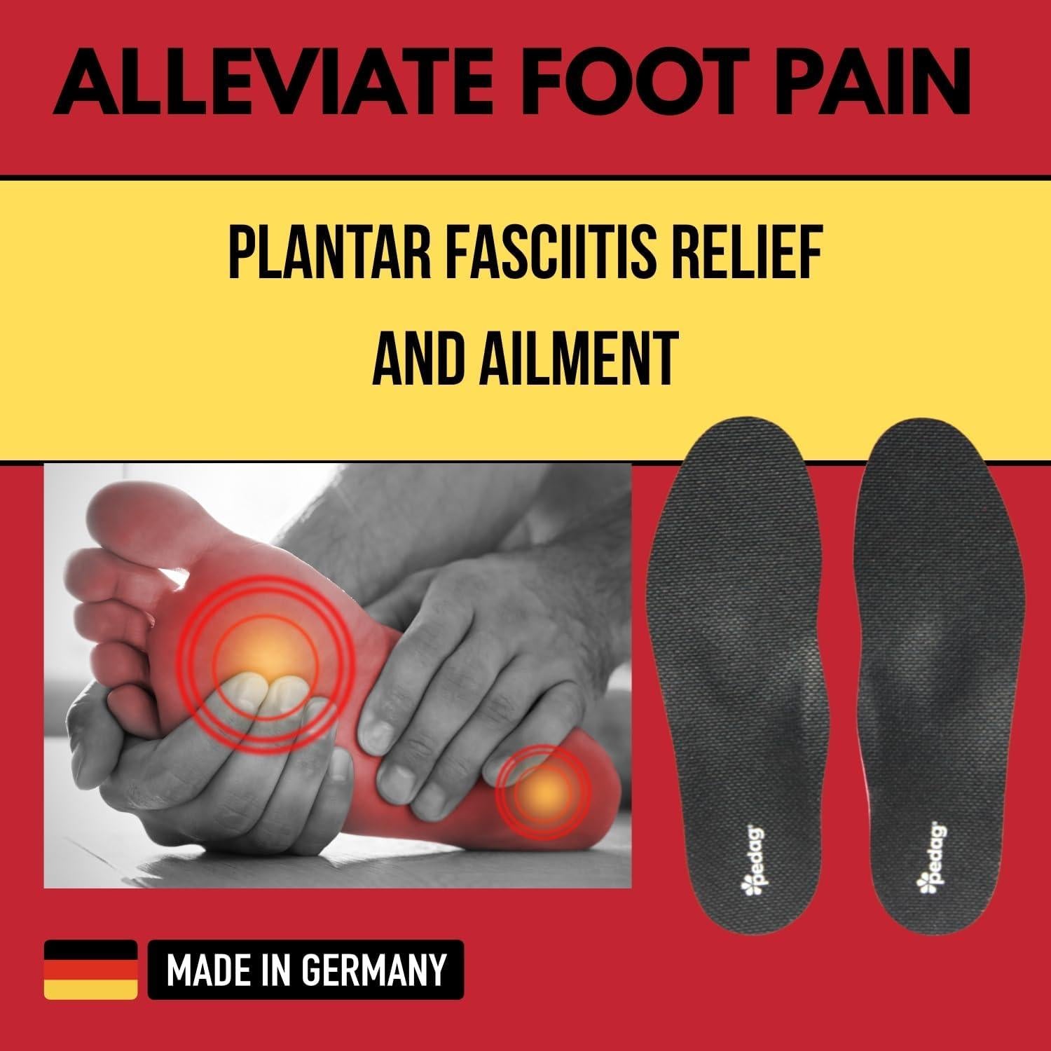 Plantillas ortopédicas Pedag para Fasciitis Plantar - EU 37