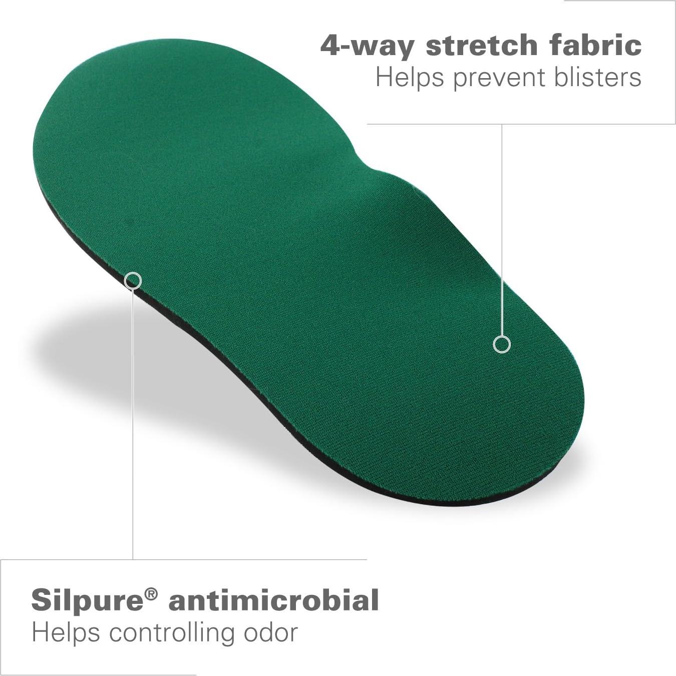 Plantillas Spenco RX Arch Cushion 7-8.5 Mujeres 6-7.5 Verde