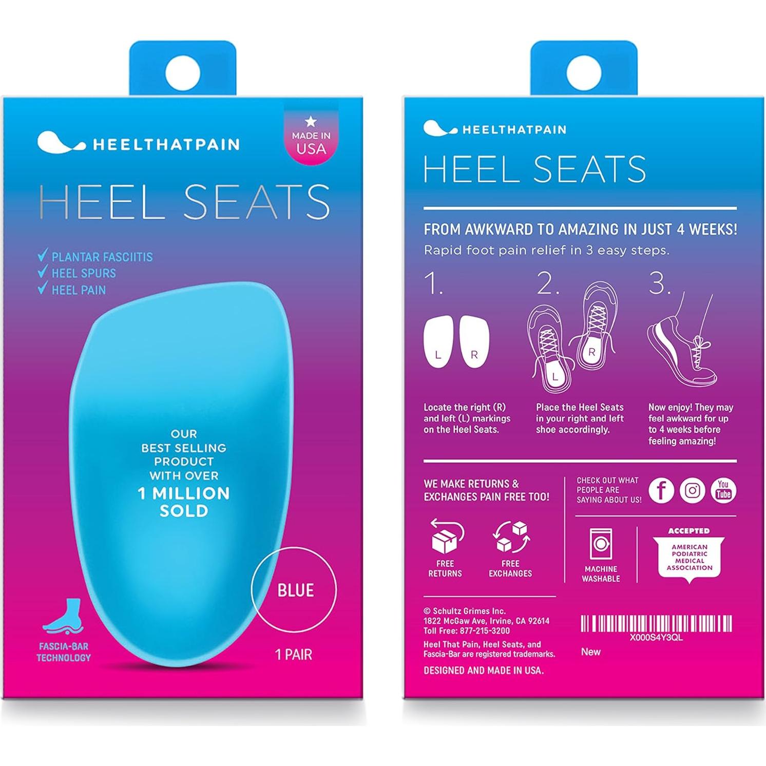 Asientos de Talón Heel That Pain | Inserciones Ortopédicas Medianas