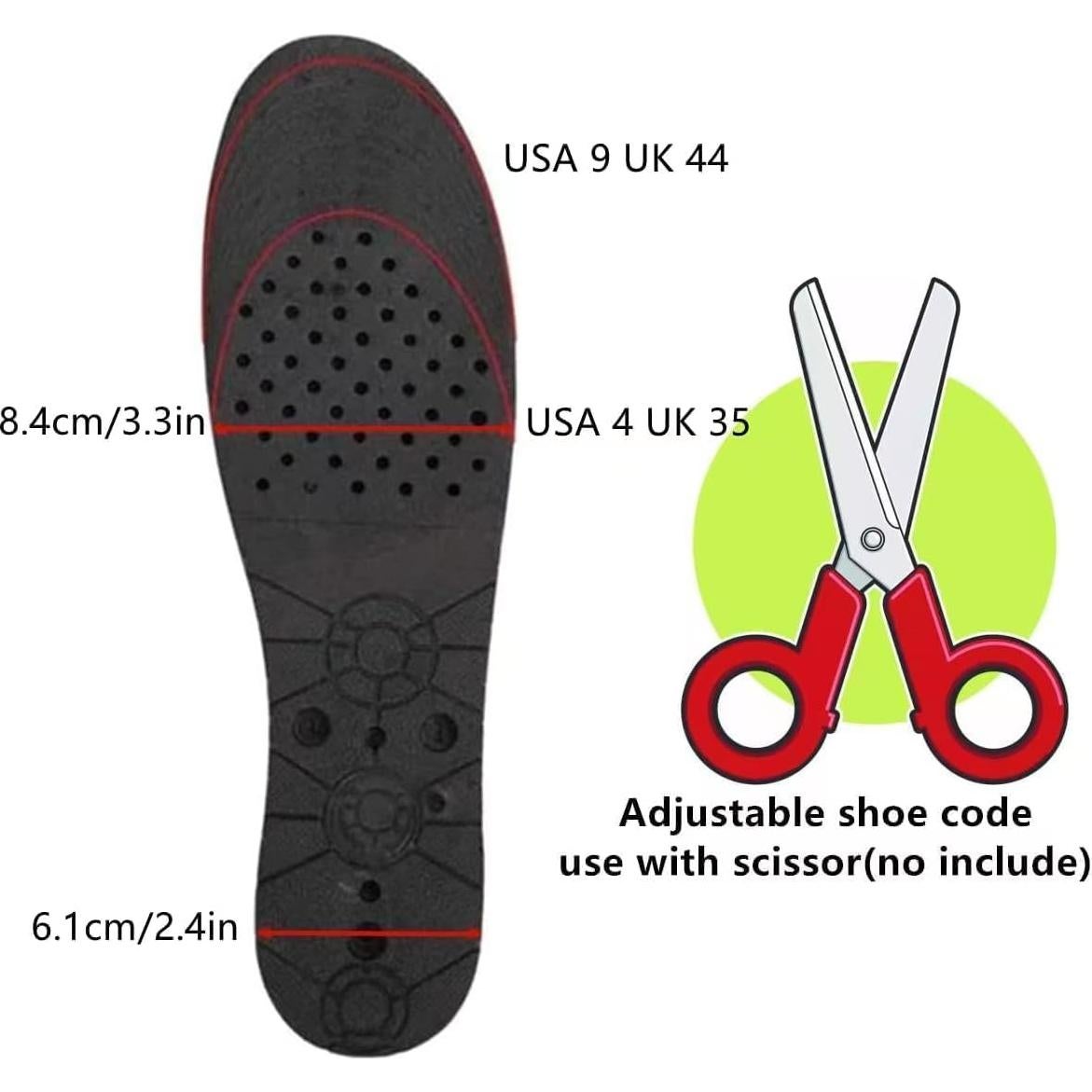Plantillas Elevadoras de Altura QUORYTH 4-Capas 7.5 cm