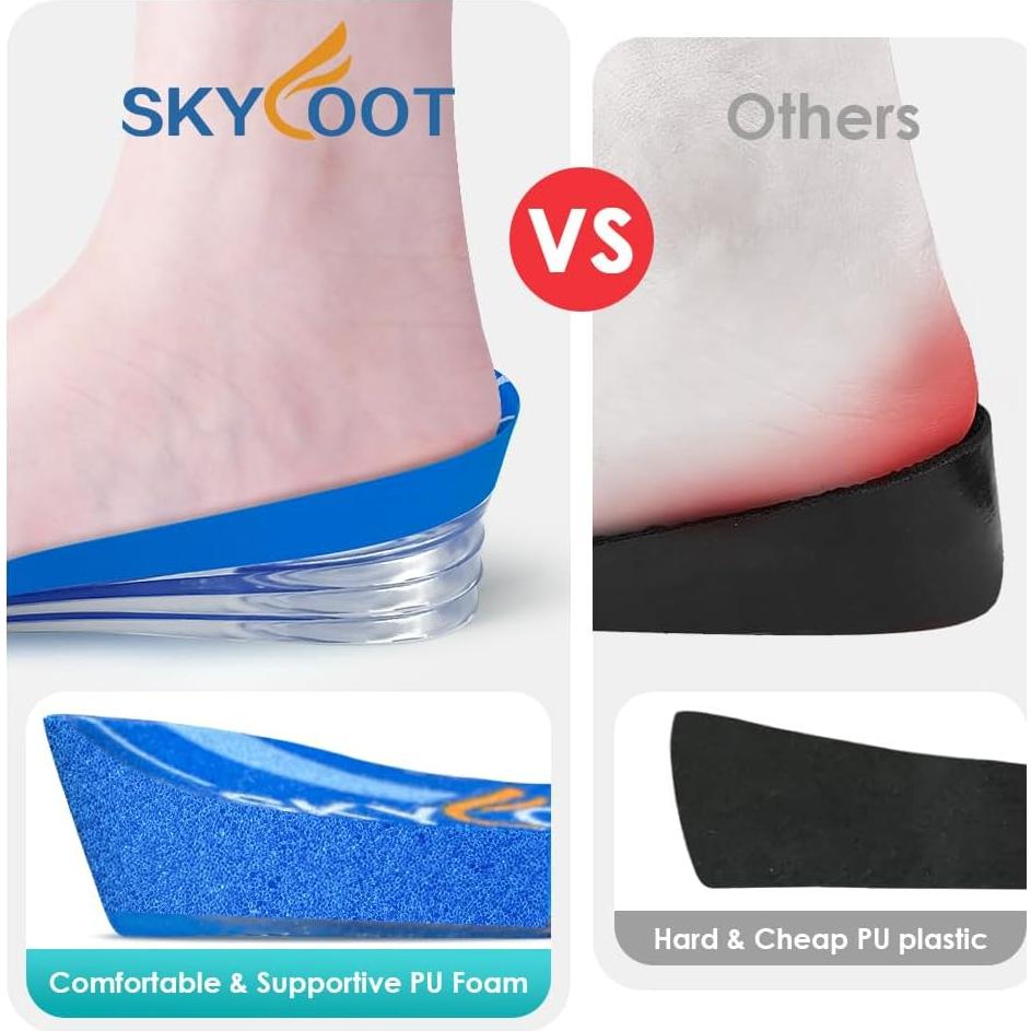 Plantillas Aumentadoras Skyfoot 4 Capas Azul 3/4 hasta 3 cm