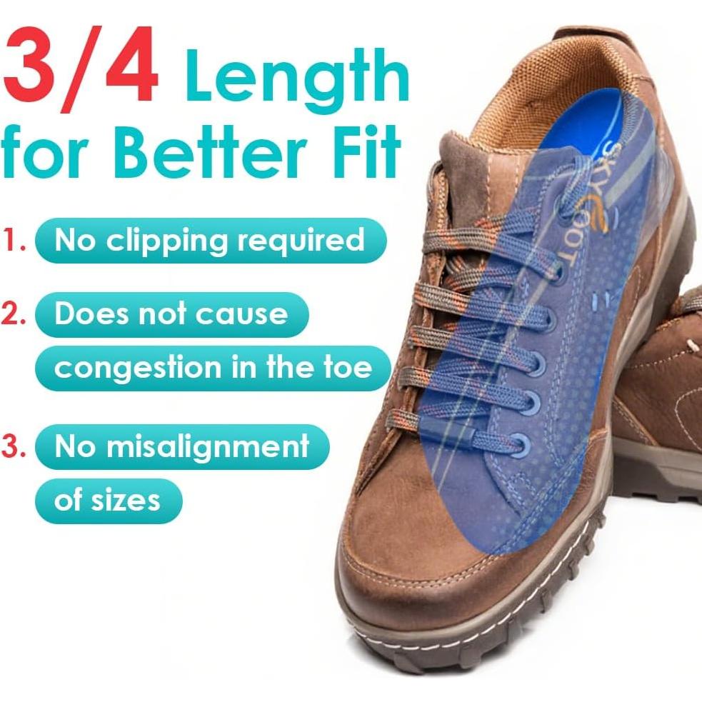 Plantillas Aumentadoras Skyfoot 4 Capas Azul 3/4 hasta 3 cm